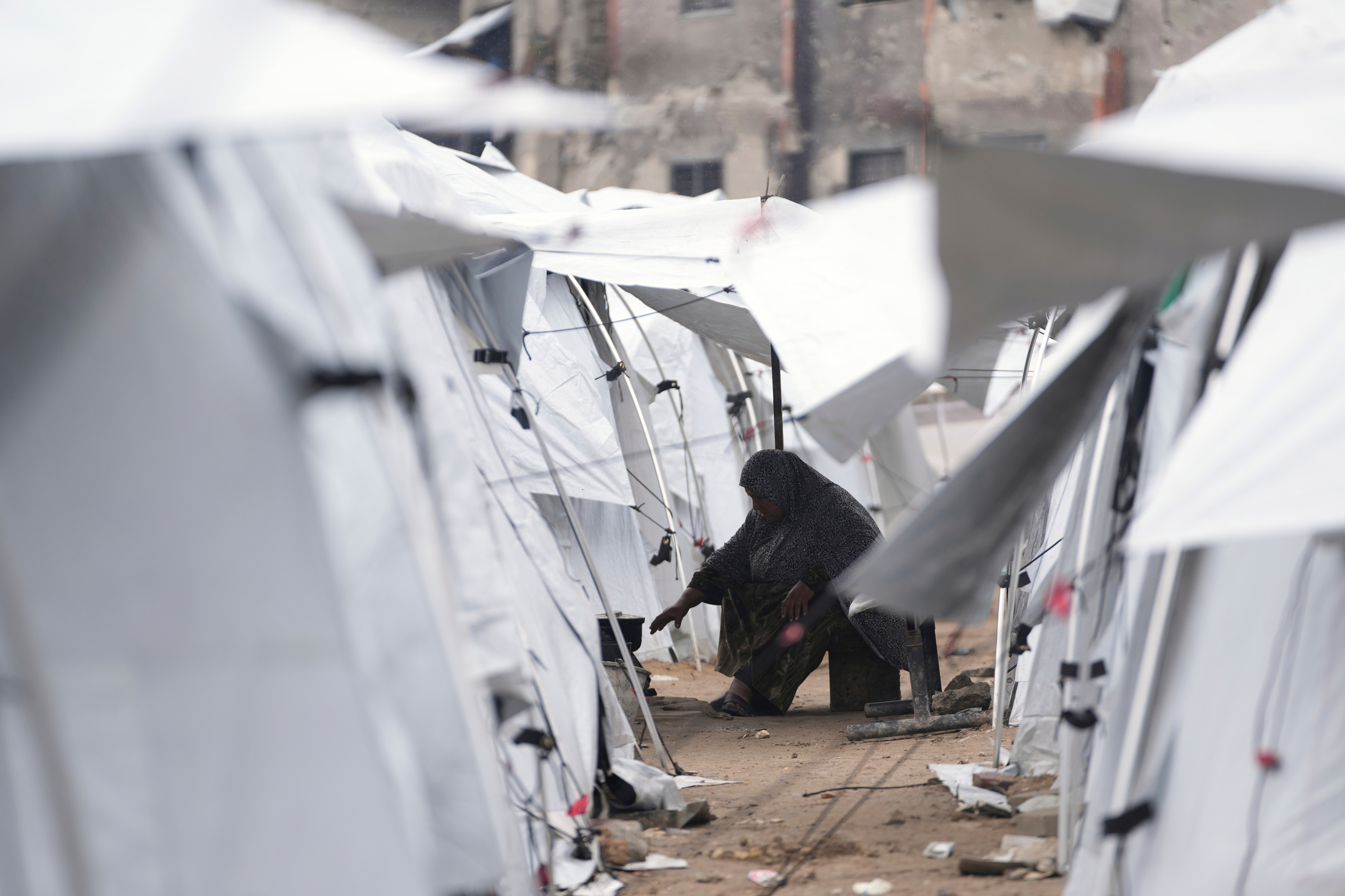 Israel has blocked the entry of food, fuel, medicine and other supplies to Gaza (Abdel Kareem Hana/AP)
