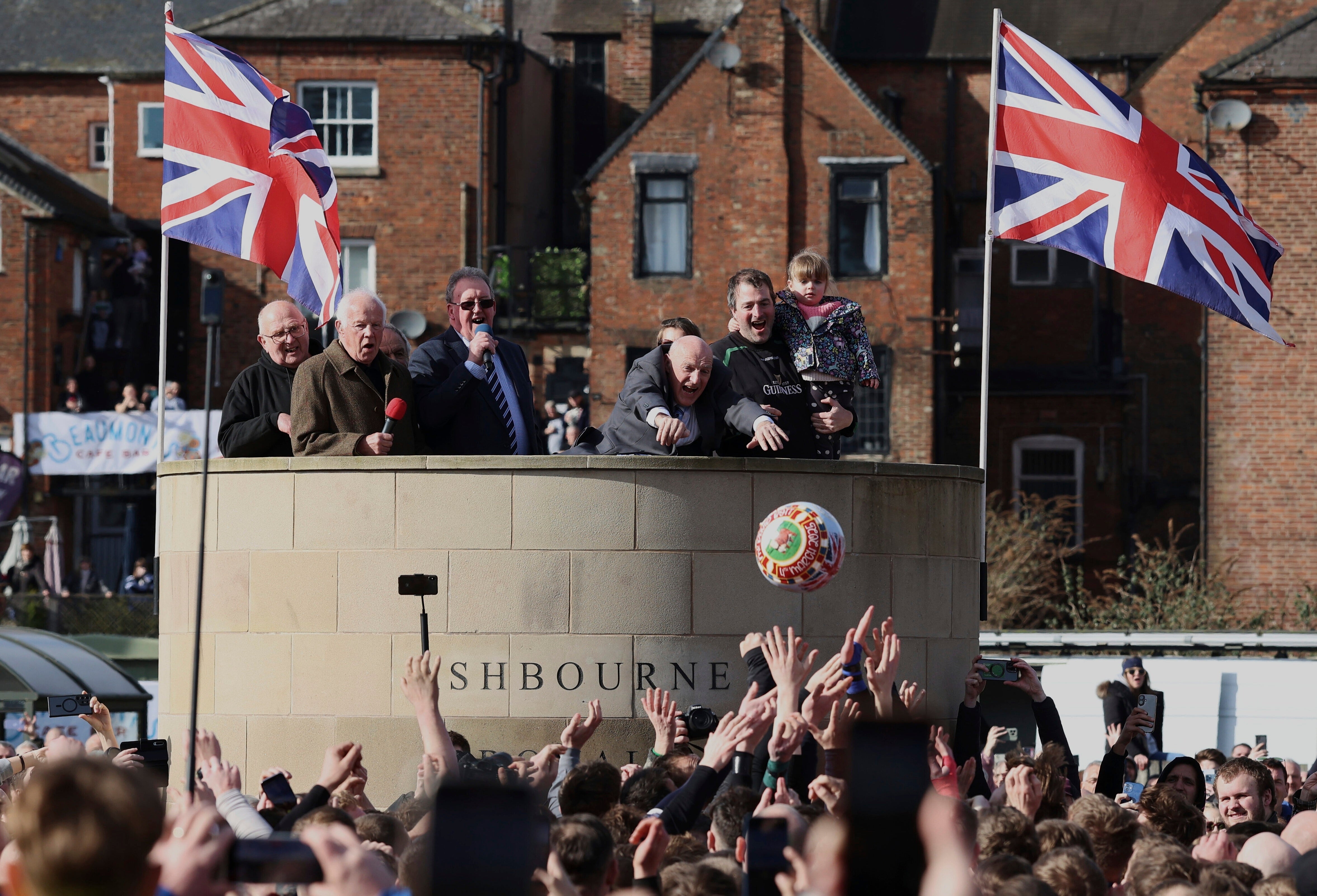 Britain Shrovetide Football