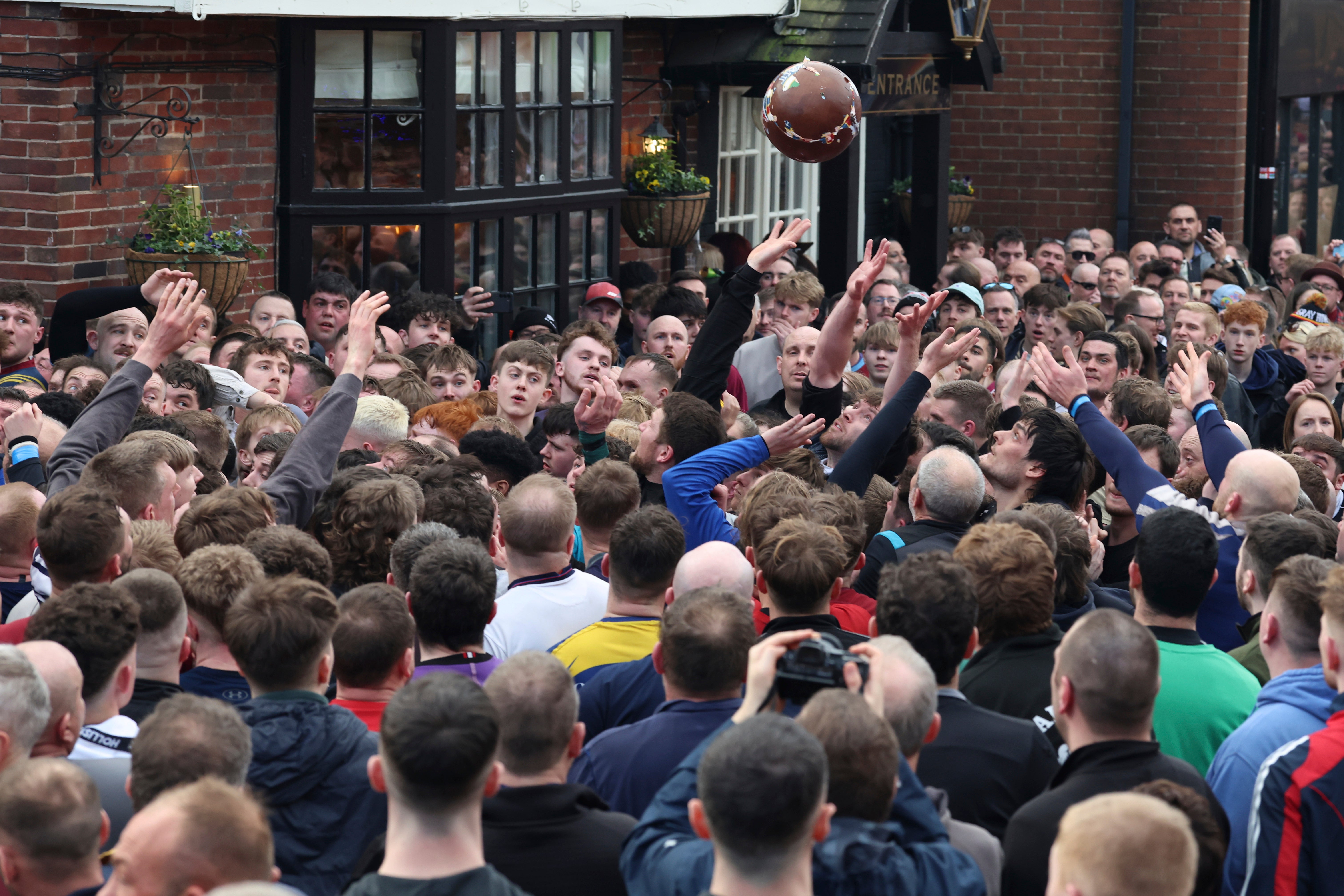 Britain Shrovetide Football
