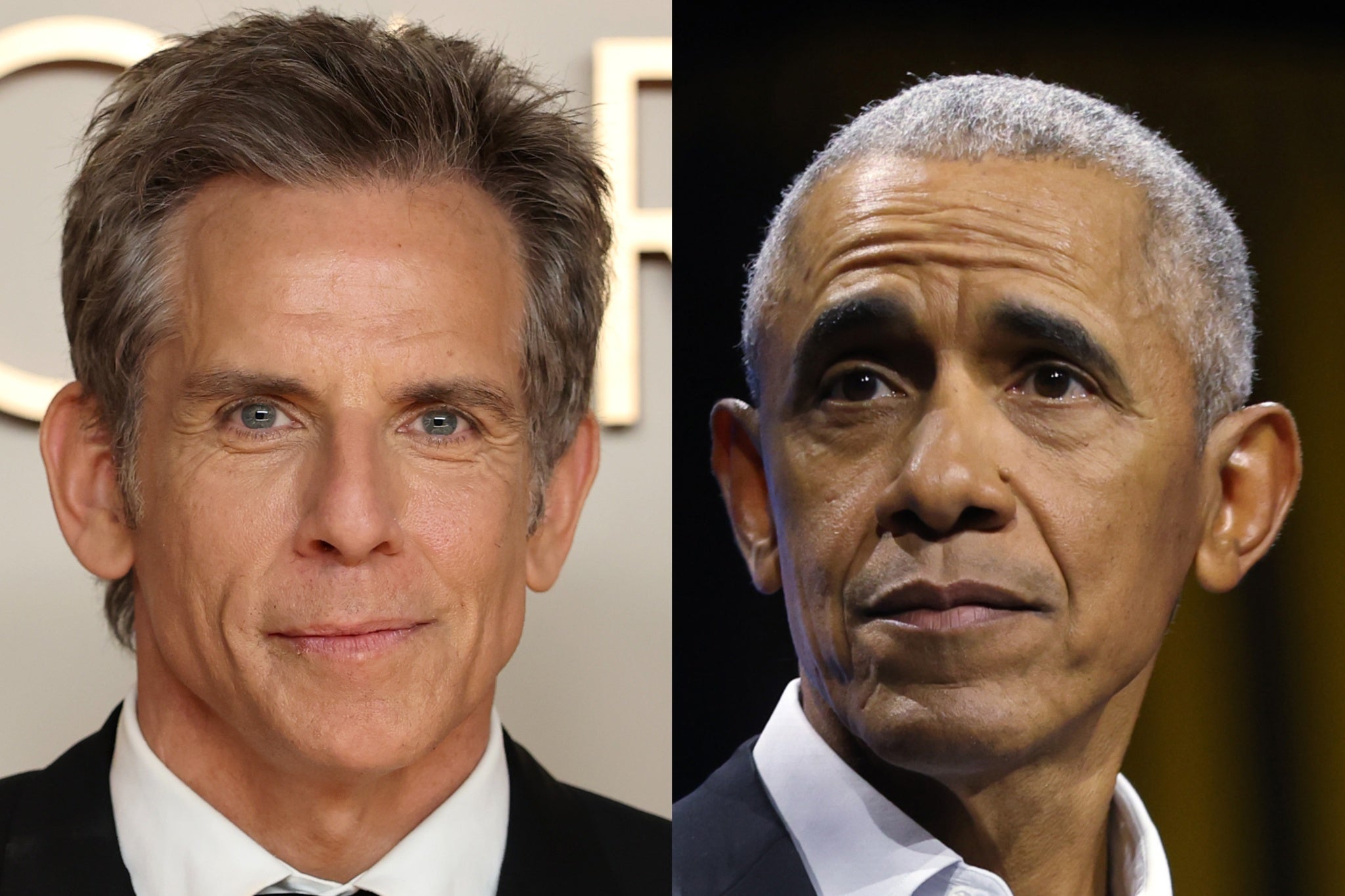 Ben Stiller and Barack Obama