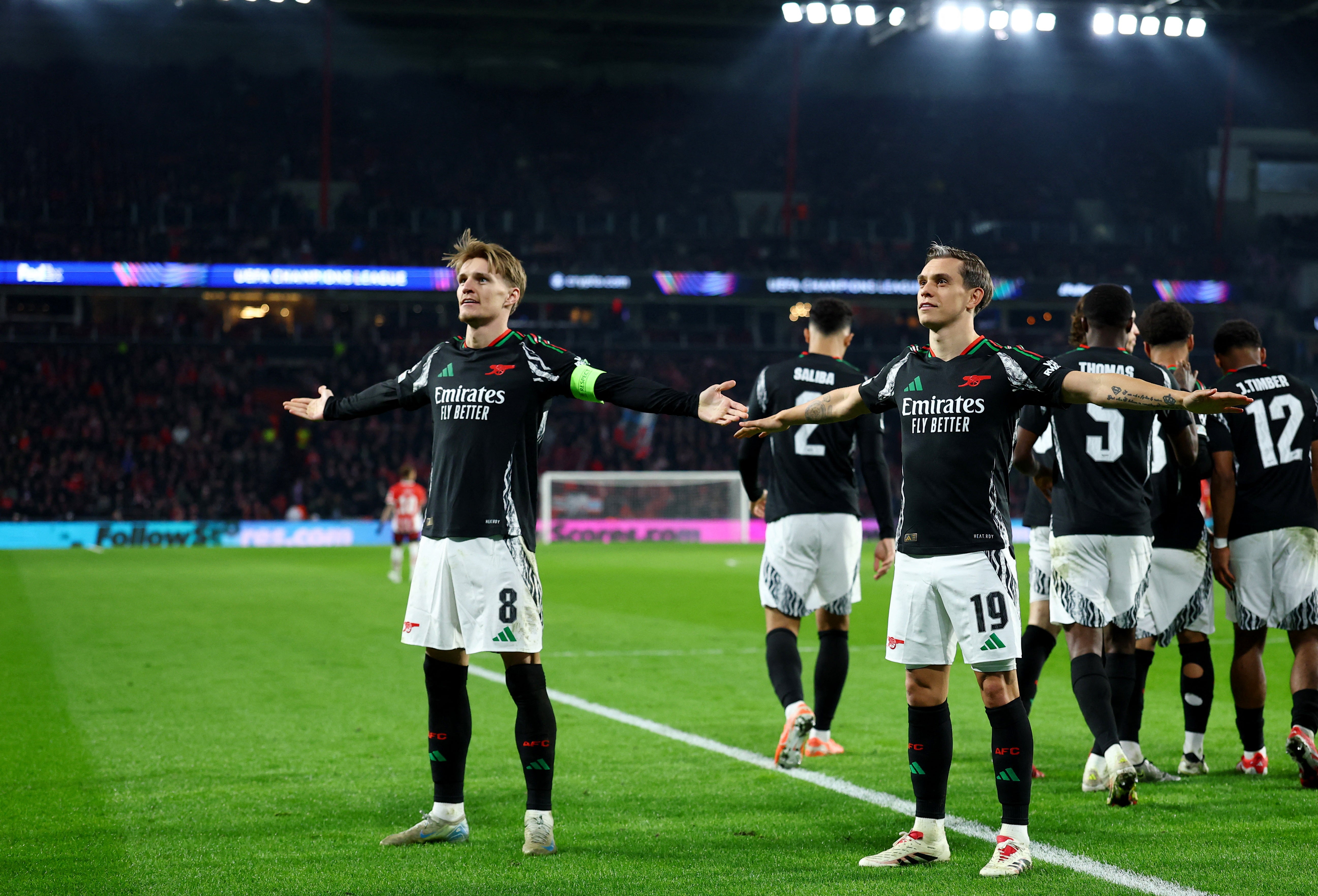 Odegaard and Trossard enjoyed their night as Arsenal cut loose