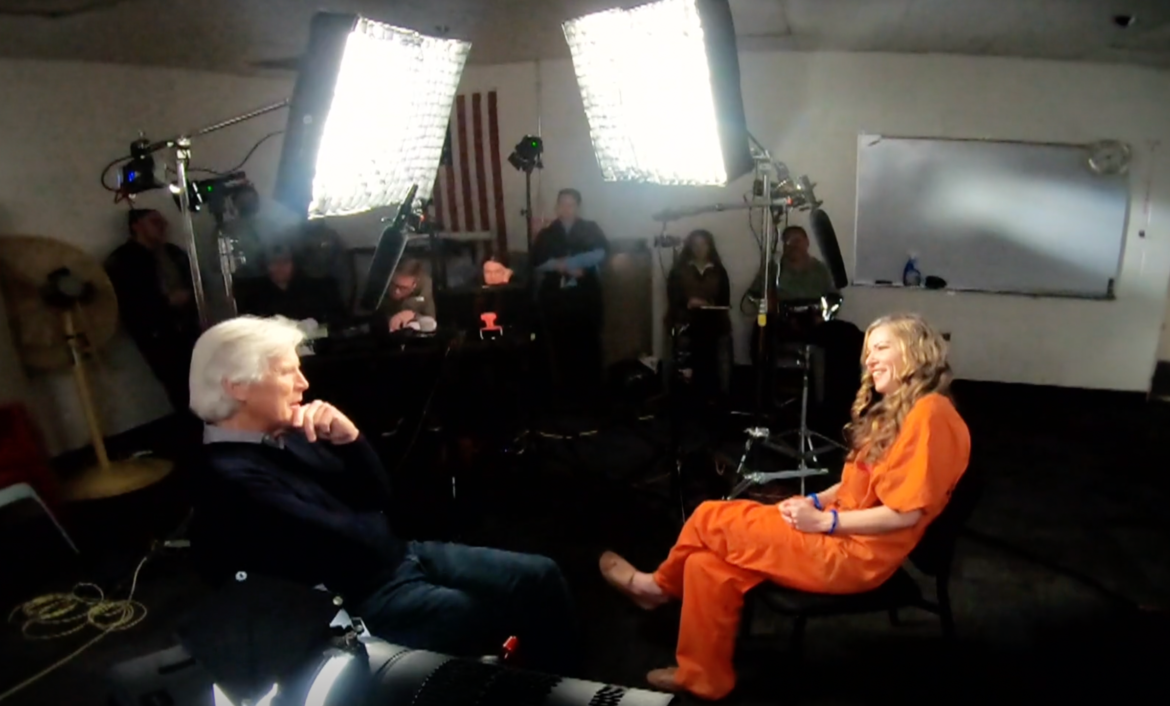 Dressed in an orange jumpsuit, wearing purple handcuffs, Lori Vallow sits down with Dateline correspondent Keith Morrison for her first TV interview