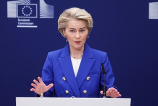 The EU remains committed to entirely phasing out the supply of Russian gas, EU Commission President Ursula von der Leyen said on Sunday