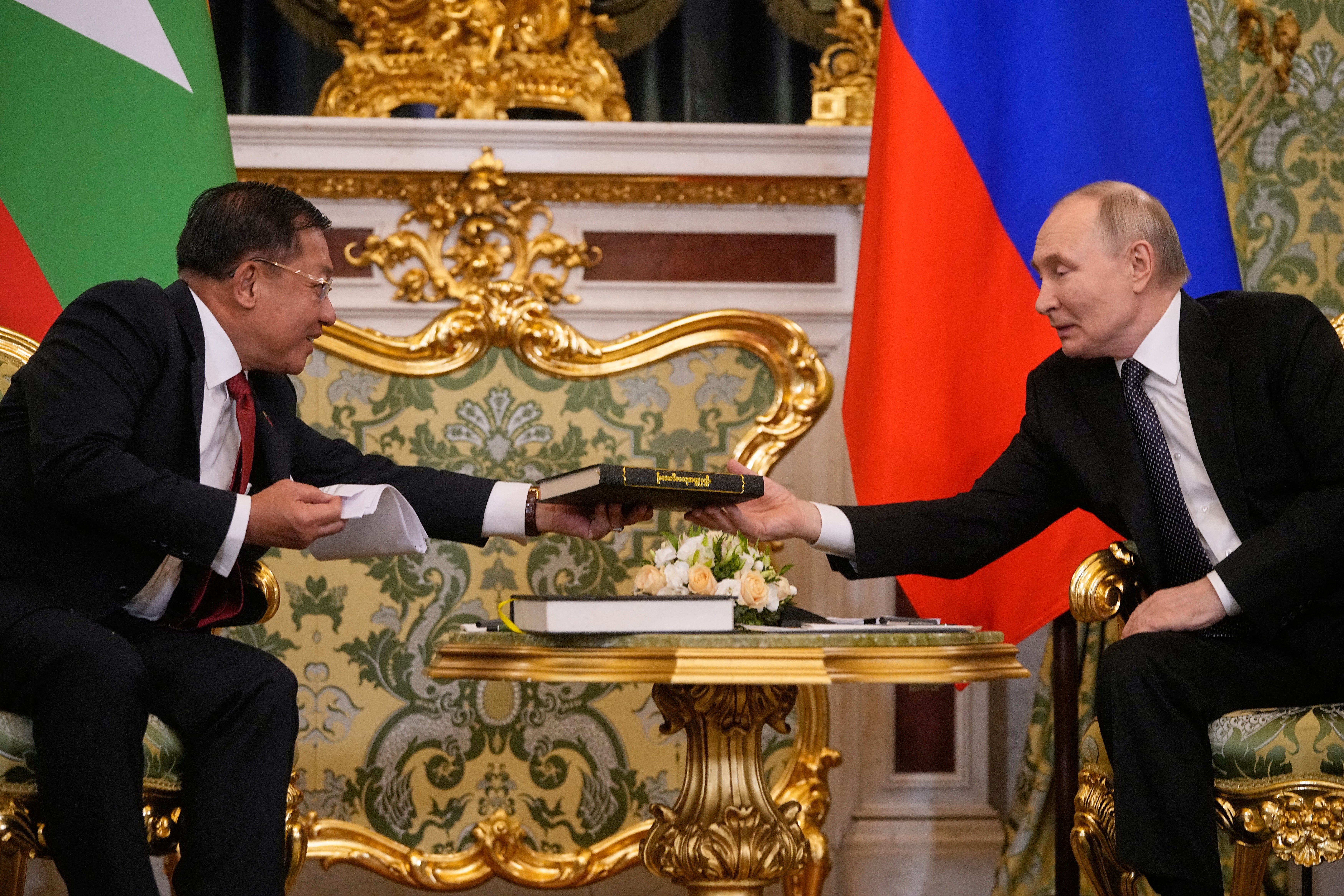 Putin says General Min Aung Hlaing will attend Moscow military parade in May