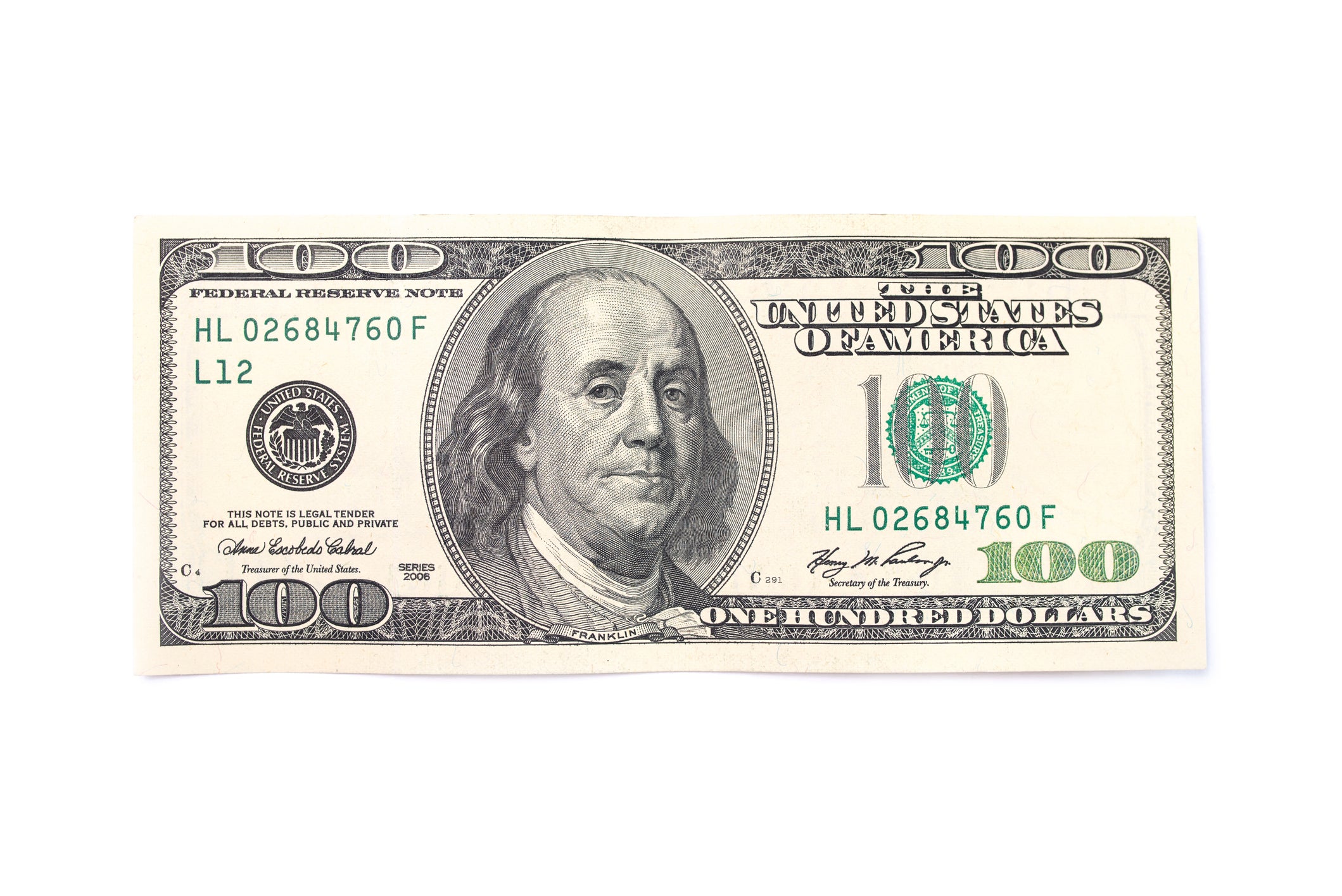 The latest $100 bill features founding father Benjamin Franklin on the front