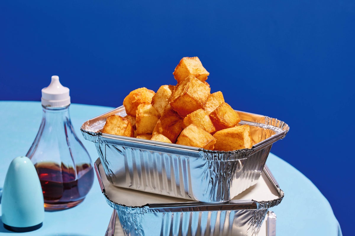 Forget chips – Poppy O’Toole’s salt and vinegar crispy cubes steal the show