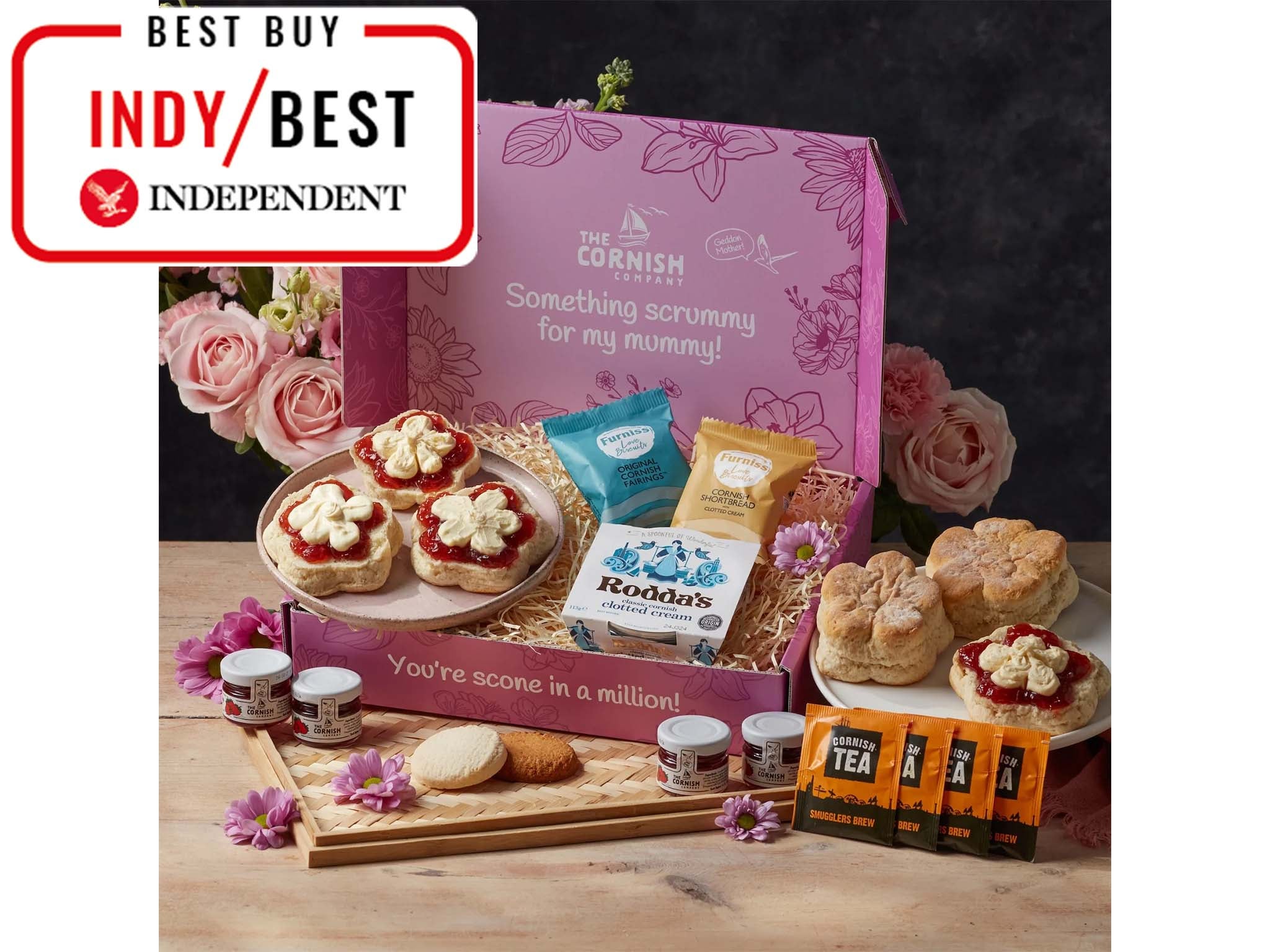 The Cornish Company the flower scone cream tea hamper IndyBest Mother's Day Gift