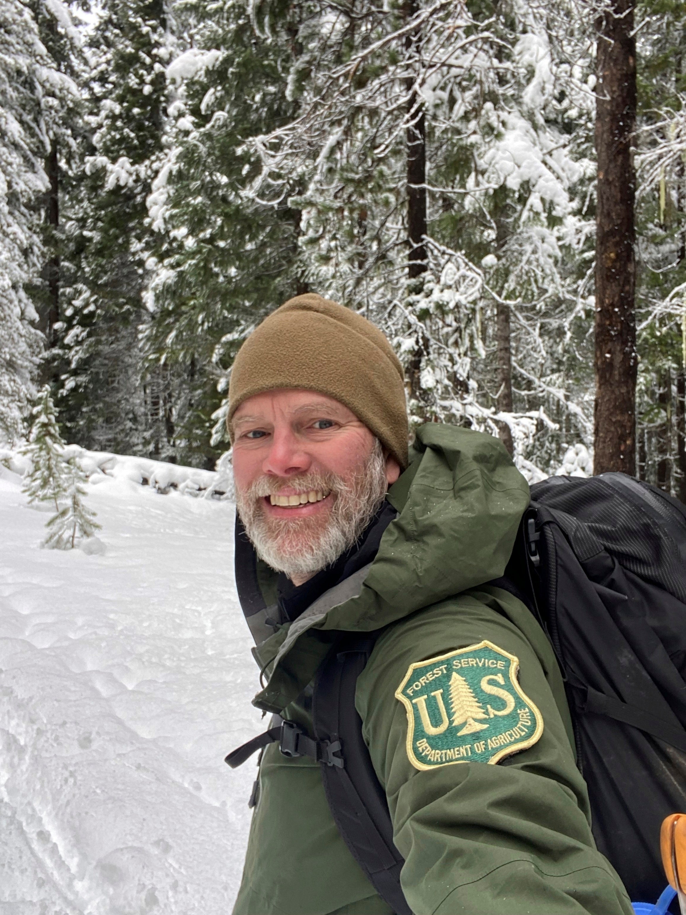 Gregg Bafundo, a former US Marine, is shown on his last patrol as a wilderness ranger at the Okanogan Wenatchee National Forest in Washington state