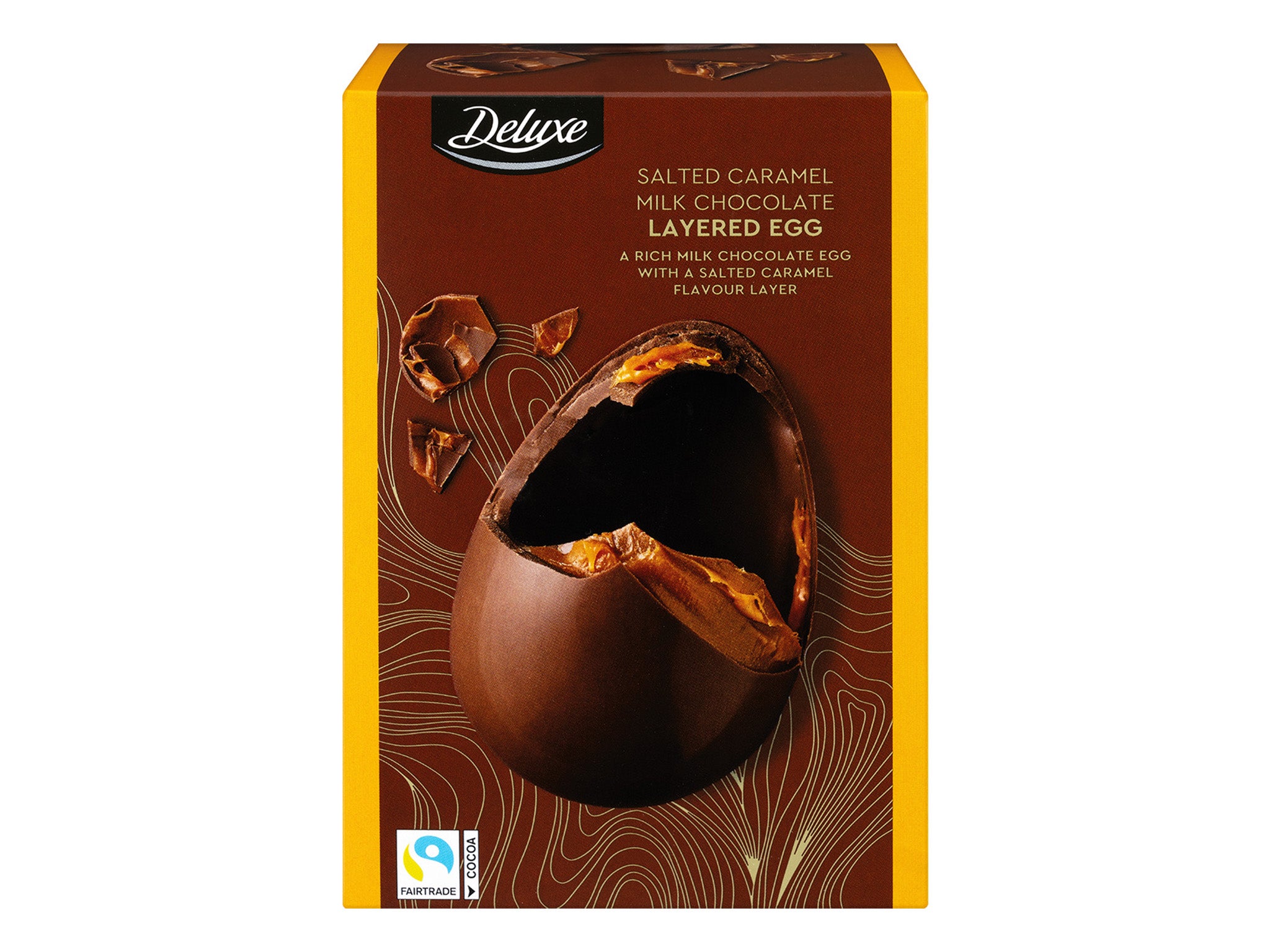 Lidl deluxe salted caramel milk chocolate layered egg