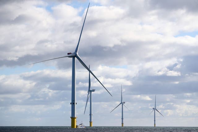 The investment will support floating offshore wind farms (Owen Humphreys/PA)