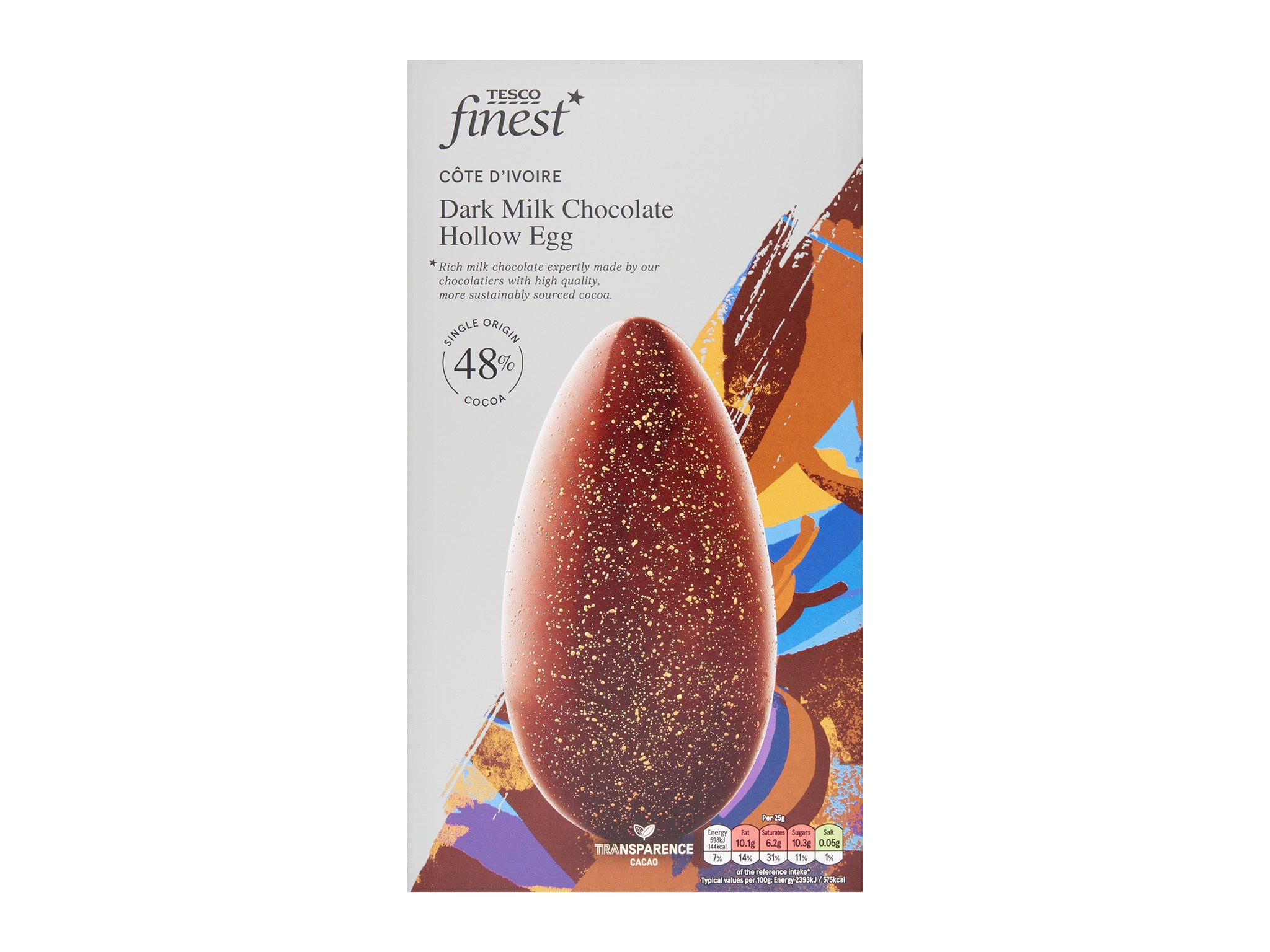 Tesco Finest 48 per cent Cote D'Ivoire dark milk Easter egg