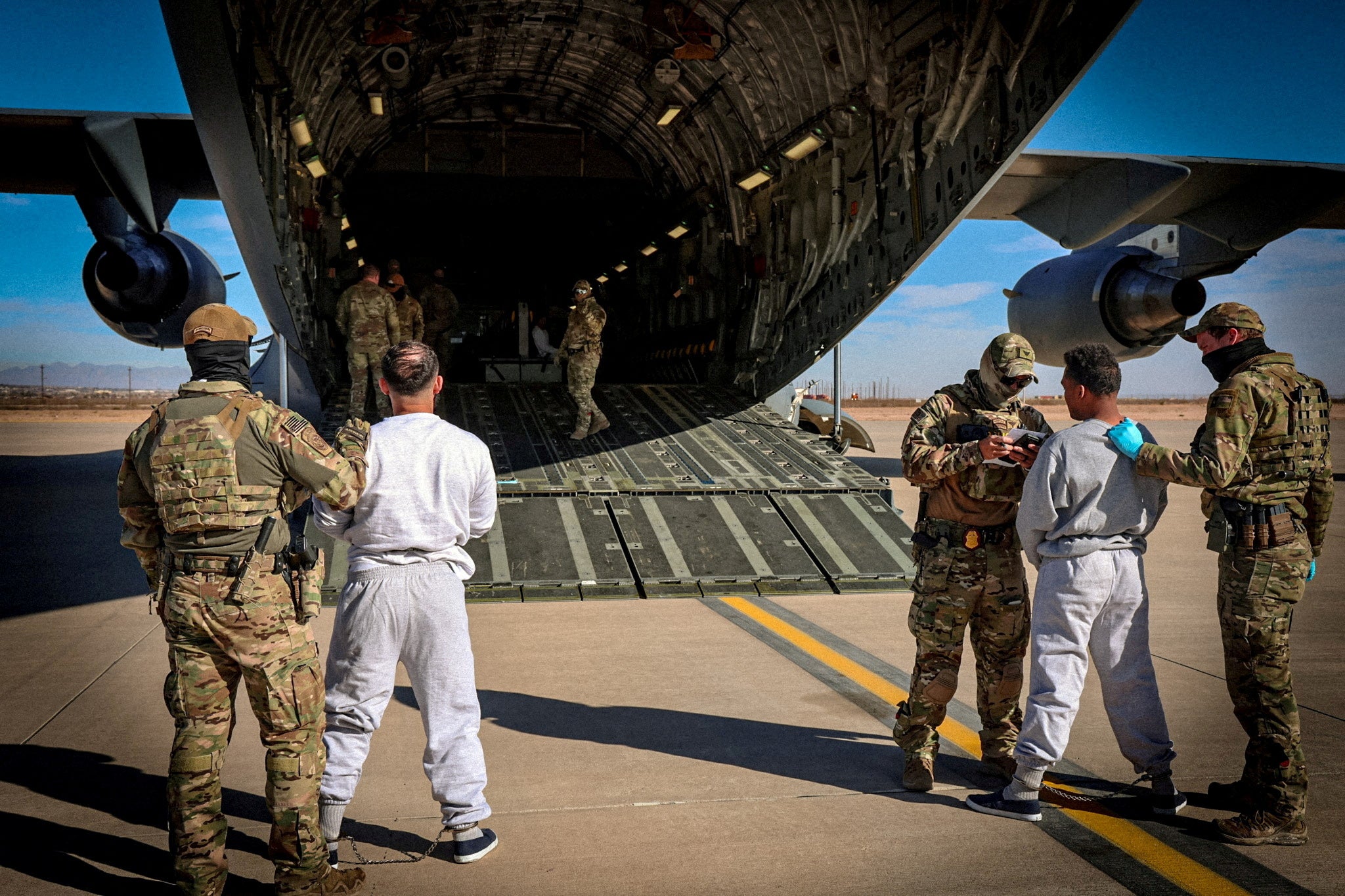 Senator Gary Peters of Michigan claimed on Tuesday that housing migrants at Guantanamo Bay costs as much as $100,000 per inmate, per day – describing the set-up as ‘outrageous’