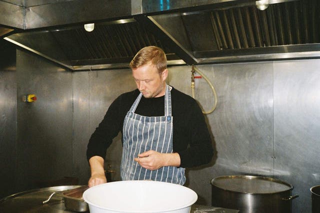 <p>Ben Cottam swapped London’s food scene for Refugee Community Kitchen in Calais (Refugee Community Kitchen/PA)</p>