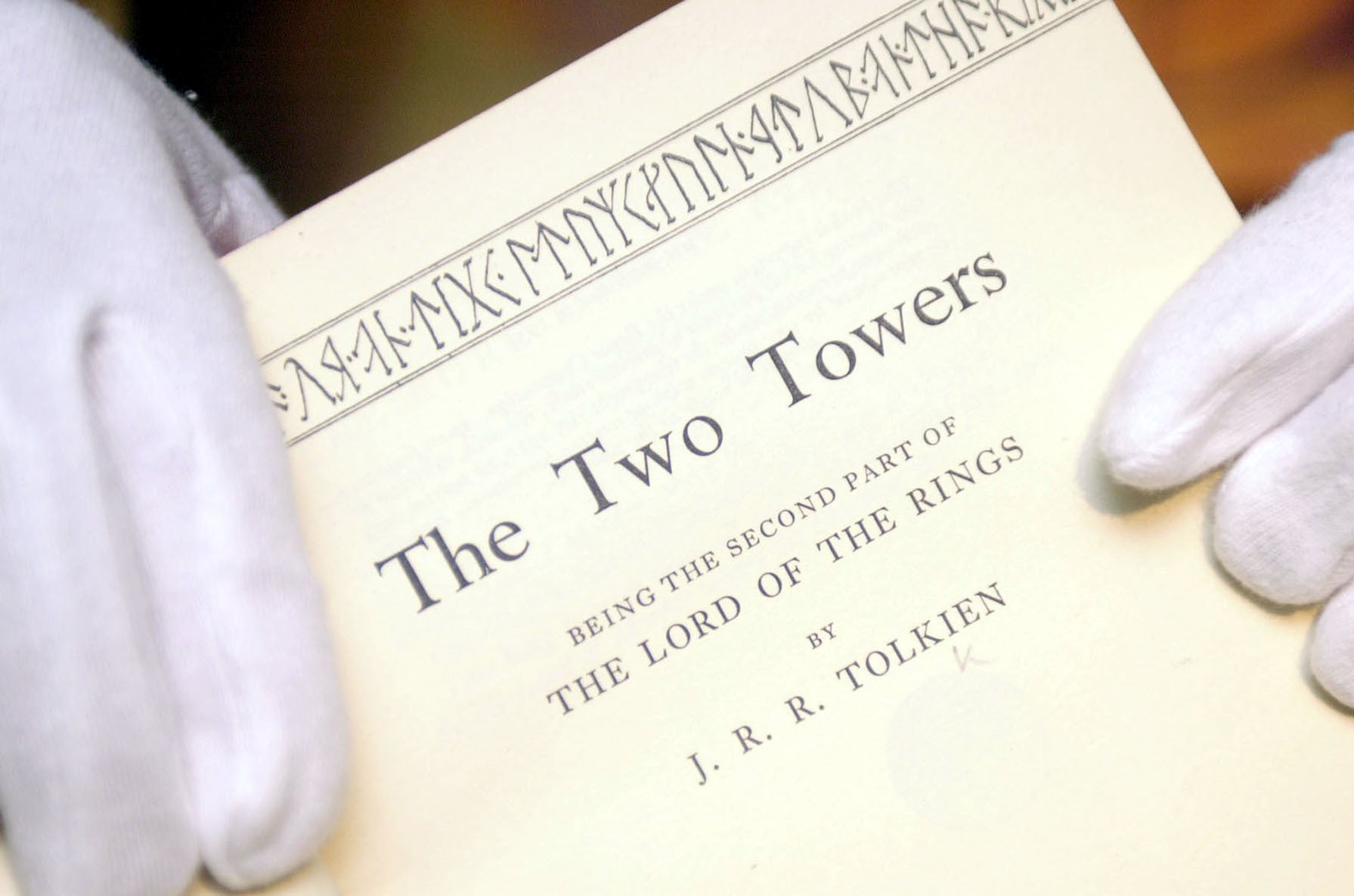 A first edition copy of ‘The Lord of the Rings: The Two Towers’