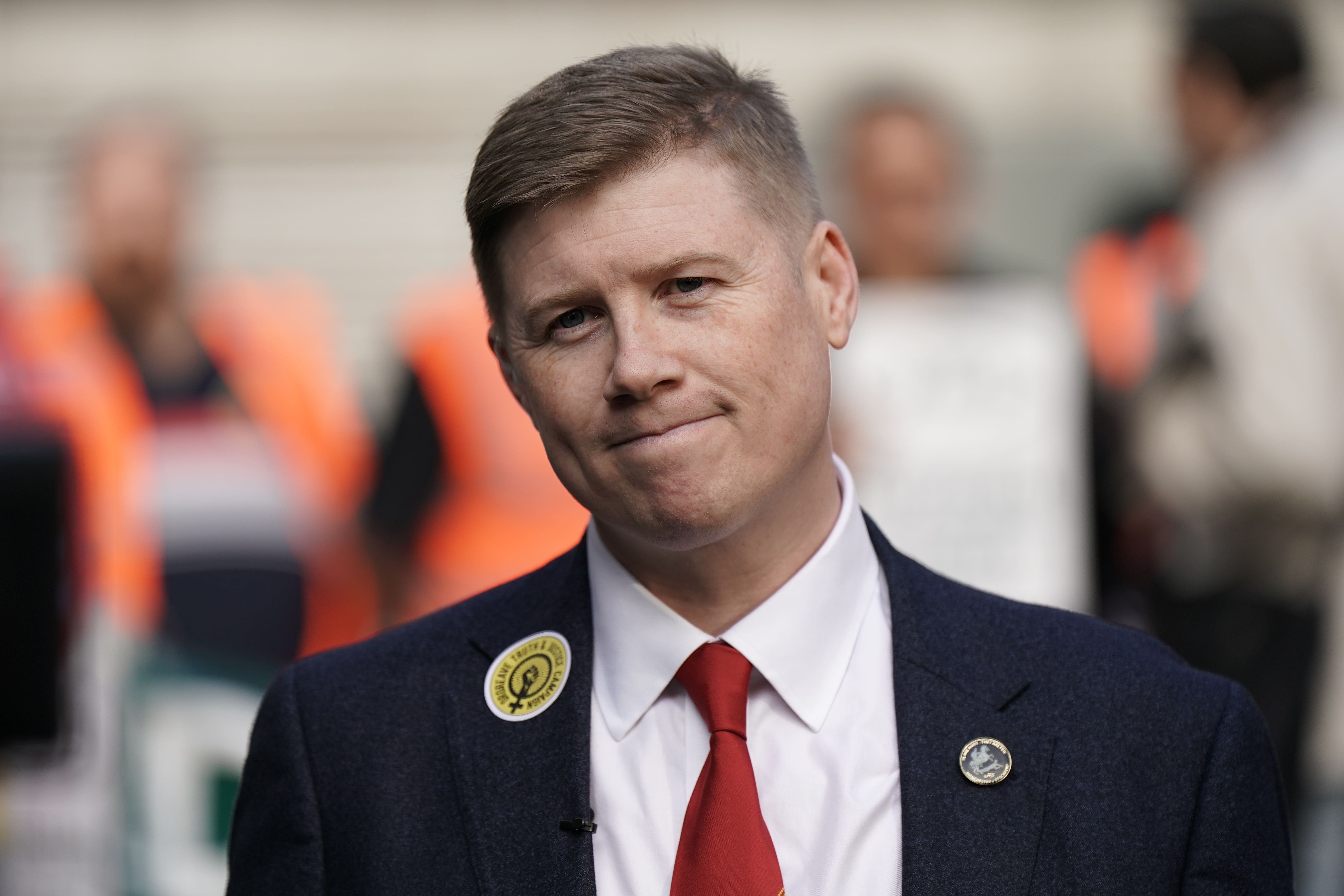 Eddie Dempsey is the new general secretary, of the Rail, Maritime and Transport union (Aaron Chown/PA)