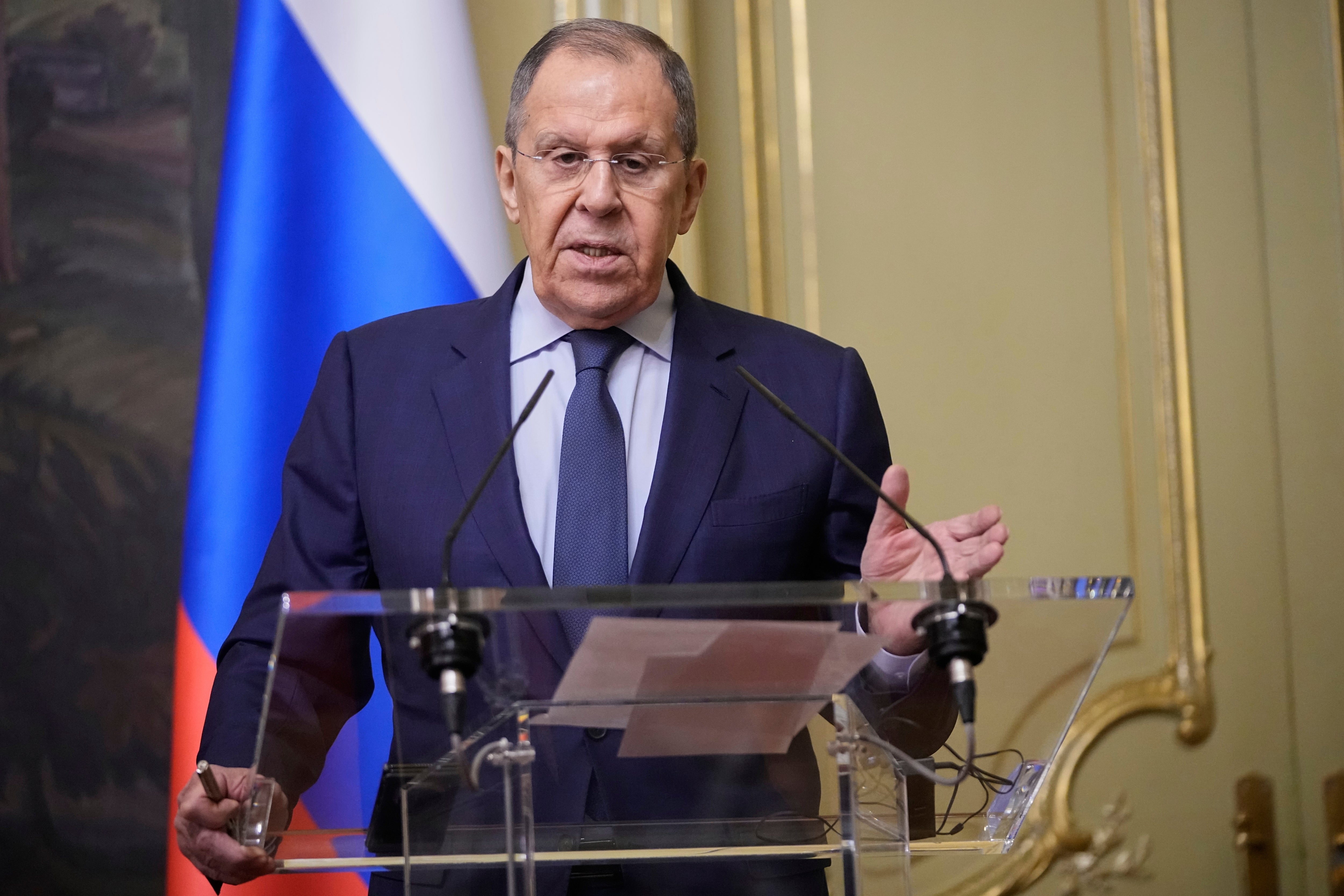 Russian foreign minister Sergei Lavrov said a ceasefire regarding Black Sea shipping is possible only with strict conditions