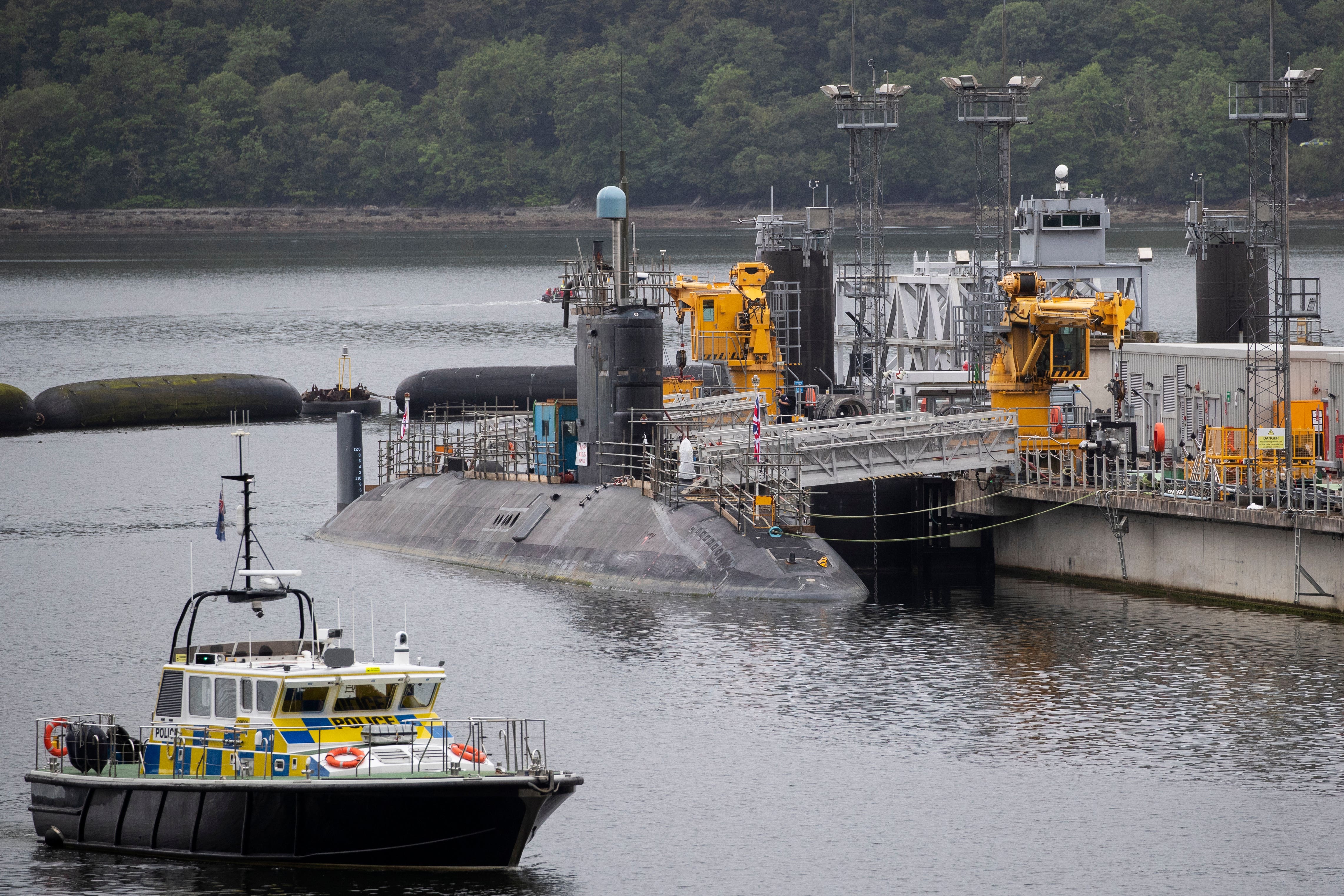 Some of the crew are involved in the movement of nuclear submarines (PA)