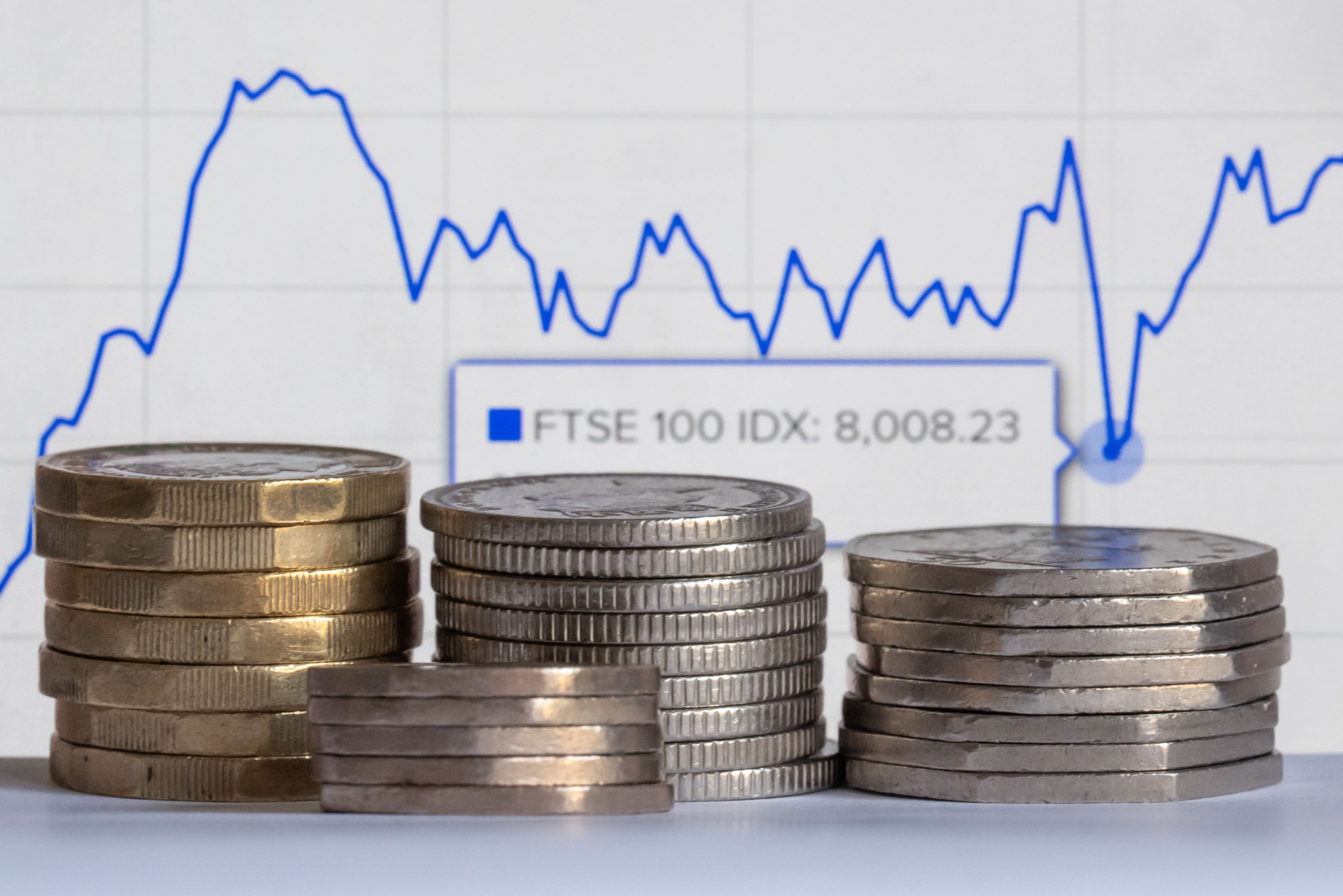 The FTSE 100 continued its falls from record highs in recent weeks (Danny Lawson/PA)