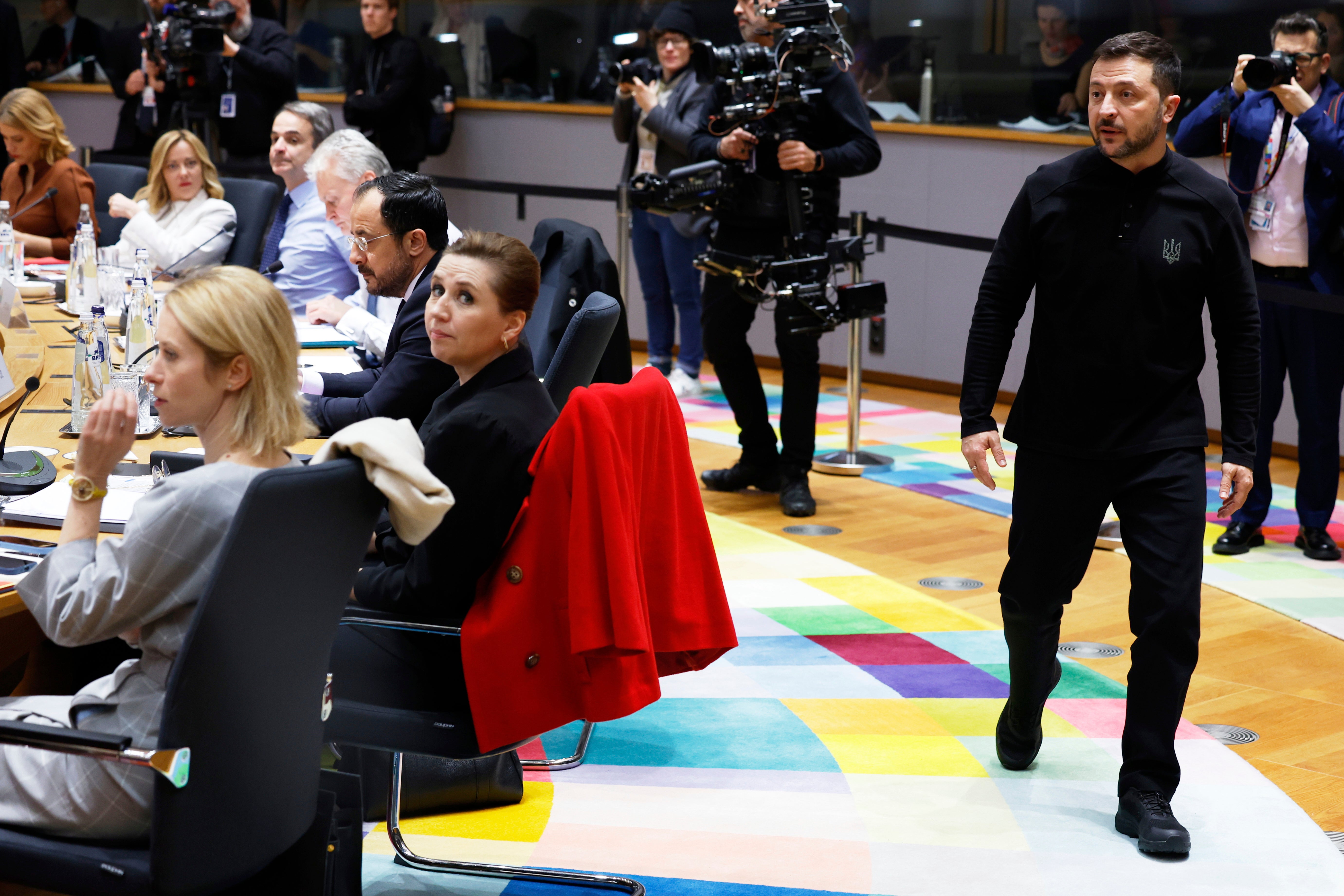 APTOPIX Belgium Europe Summit