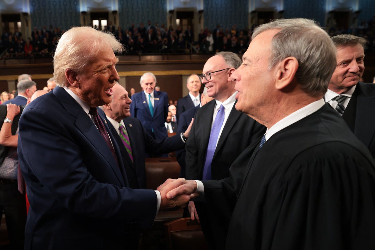 Trump Defends Handshake with Justice Roberts, Slams Media