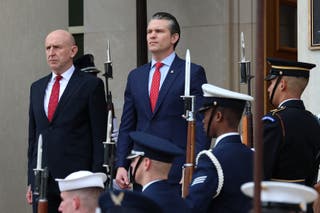 The trip was organised after Sir Keir Starmer increased the UK’s defence spending