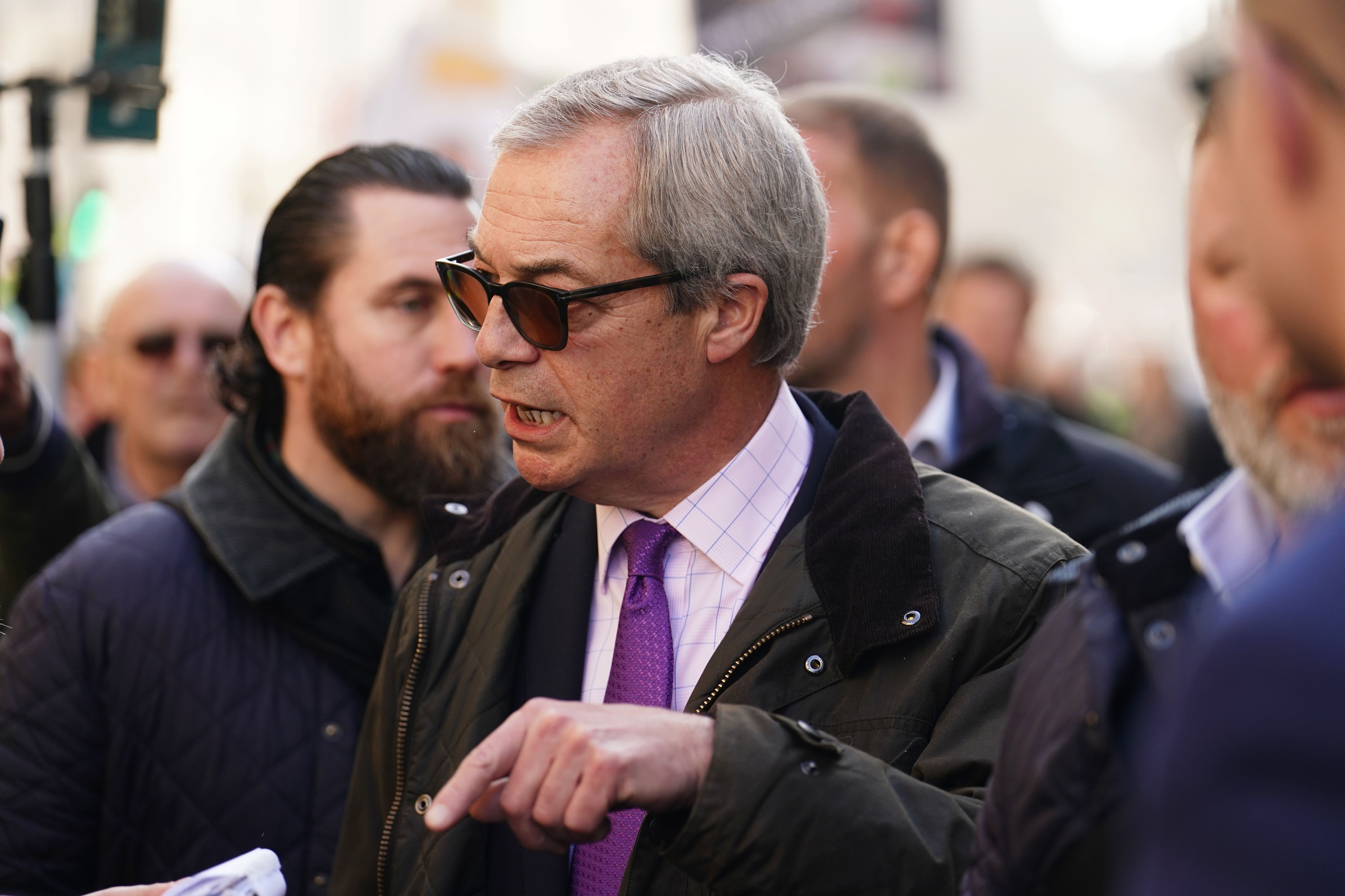 Reform UK leader Nigel Farage criticised Mr Lowe