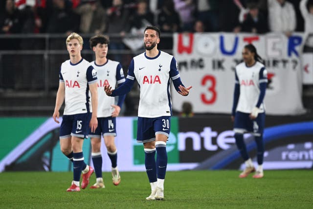 <p>Spurs lost 1-0 away from home and have work to do to get through the tie</p>