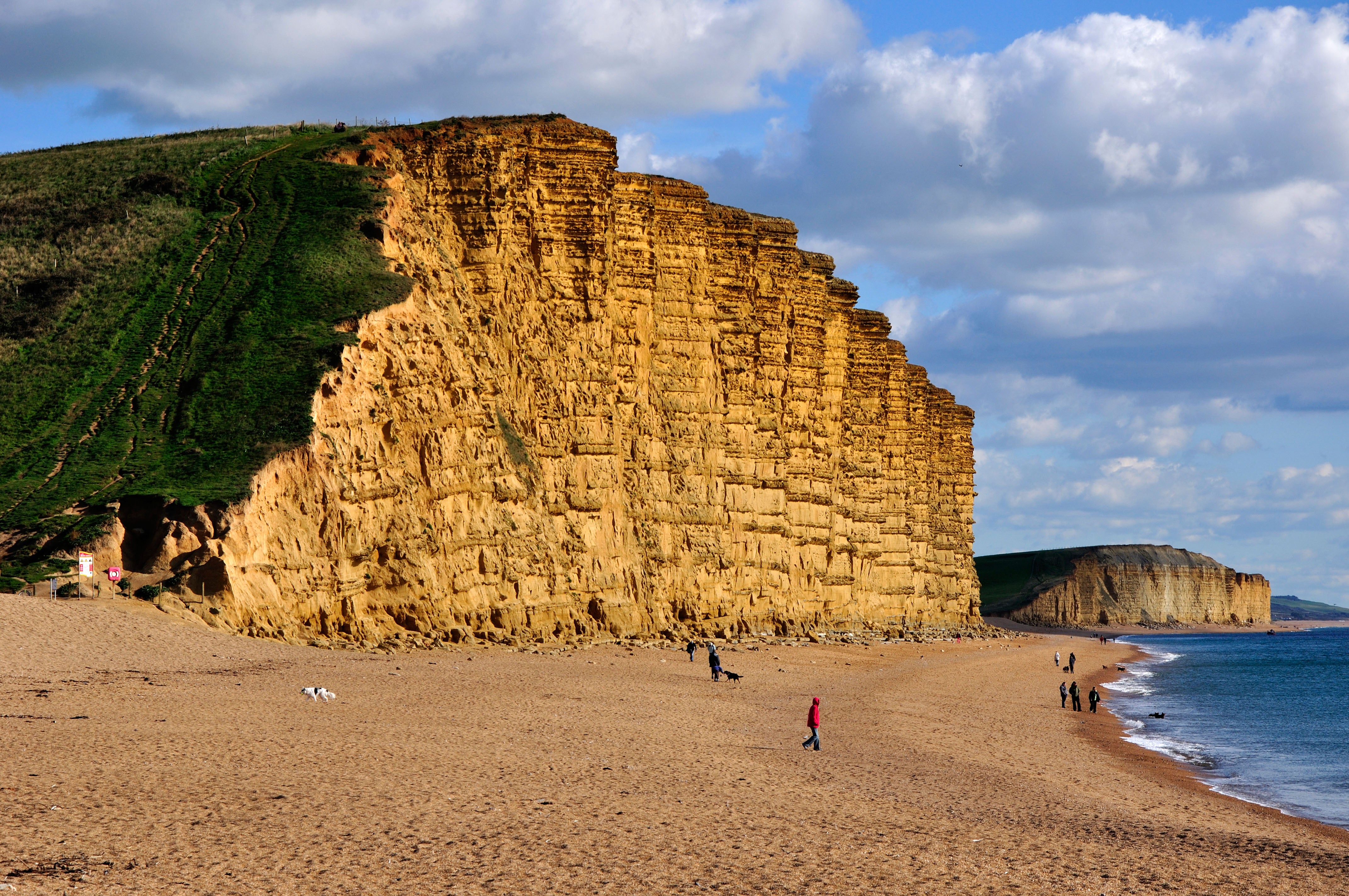 The cliffs at West Bay in Dorset