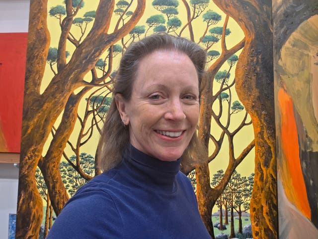 <p>The sudden intensity of colour / Was like unlocking a door</p>