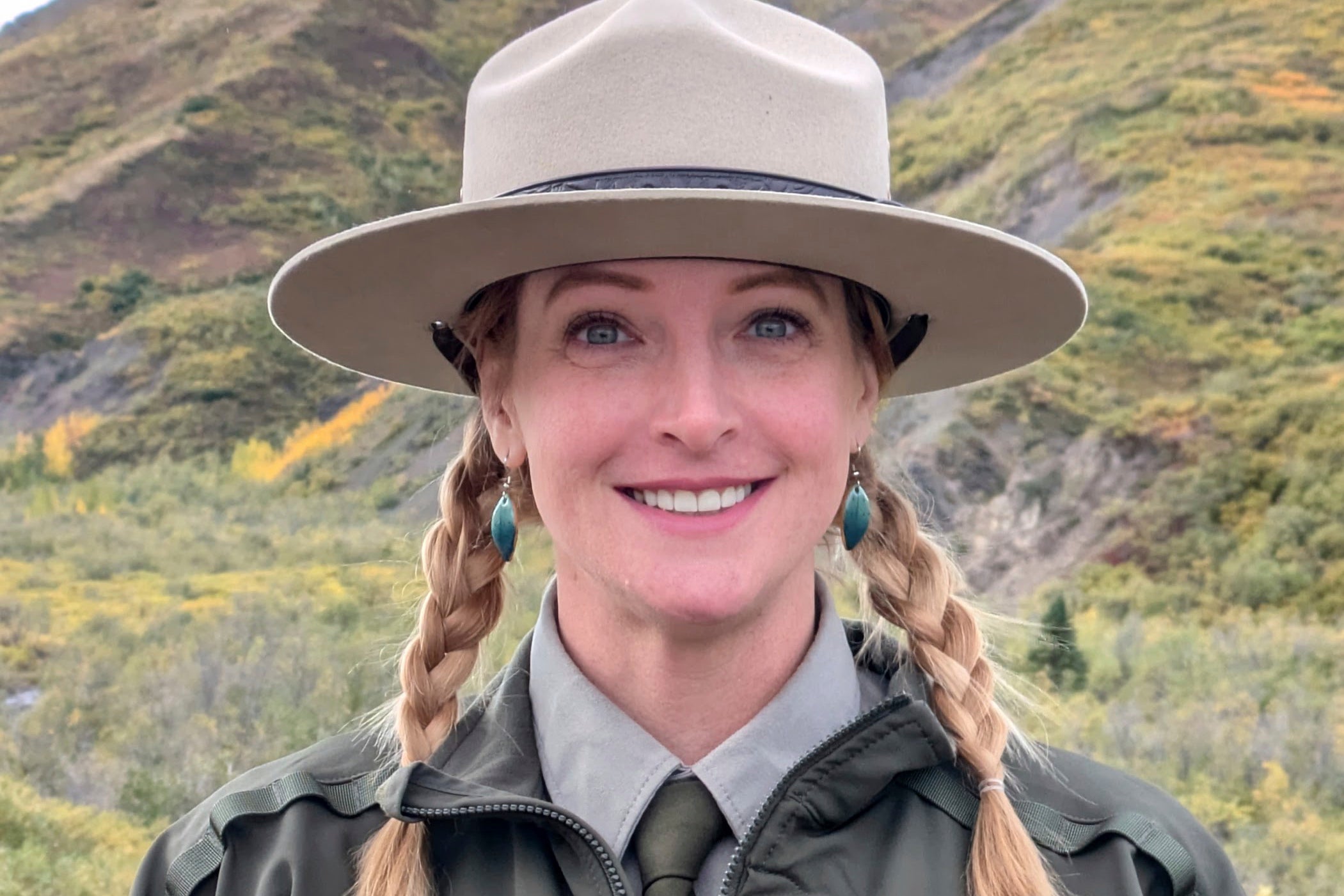 Family members of Kristin Jenn, shows here in her National Park Service ranger uniform in Denali National Park and Preserve in Alaska, unfollowed her on social media after she lost her job.