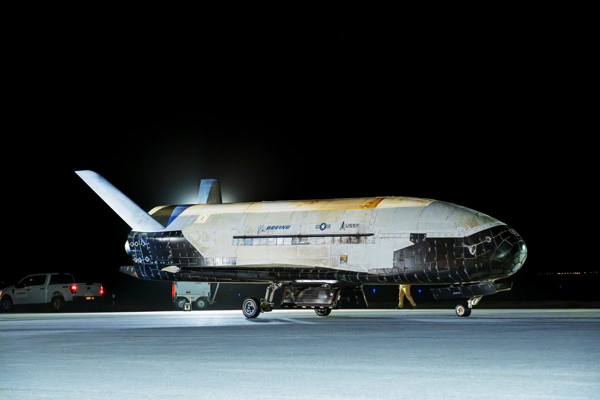 US military’s classified space shuttle returns to Earth after secret mission