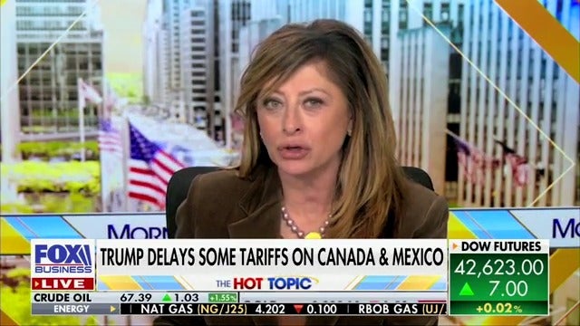 Fox Business anchor Maria Bartiromo warns that the American economy could be heading into a recession, but that Joe Biden would be to blame.