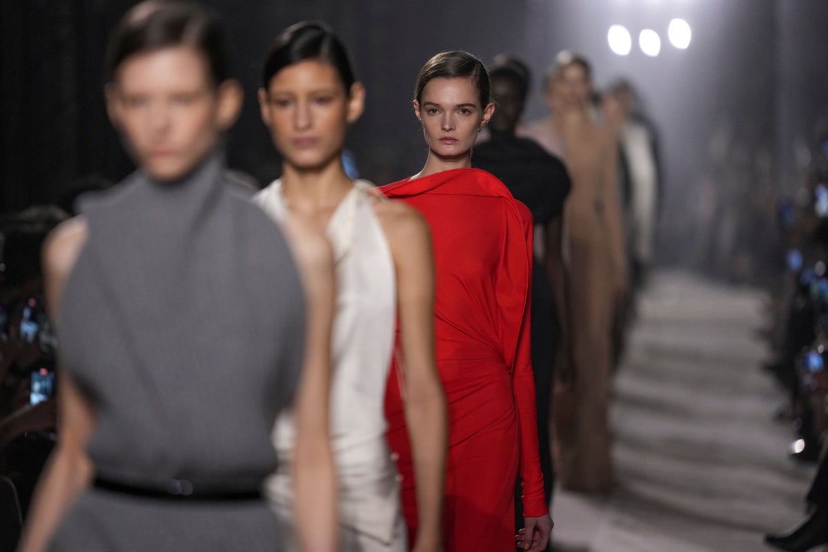 Paris Fashion Week: Victoria Beckham brings bedwear to new levels of chic in the City of Lights