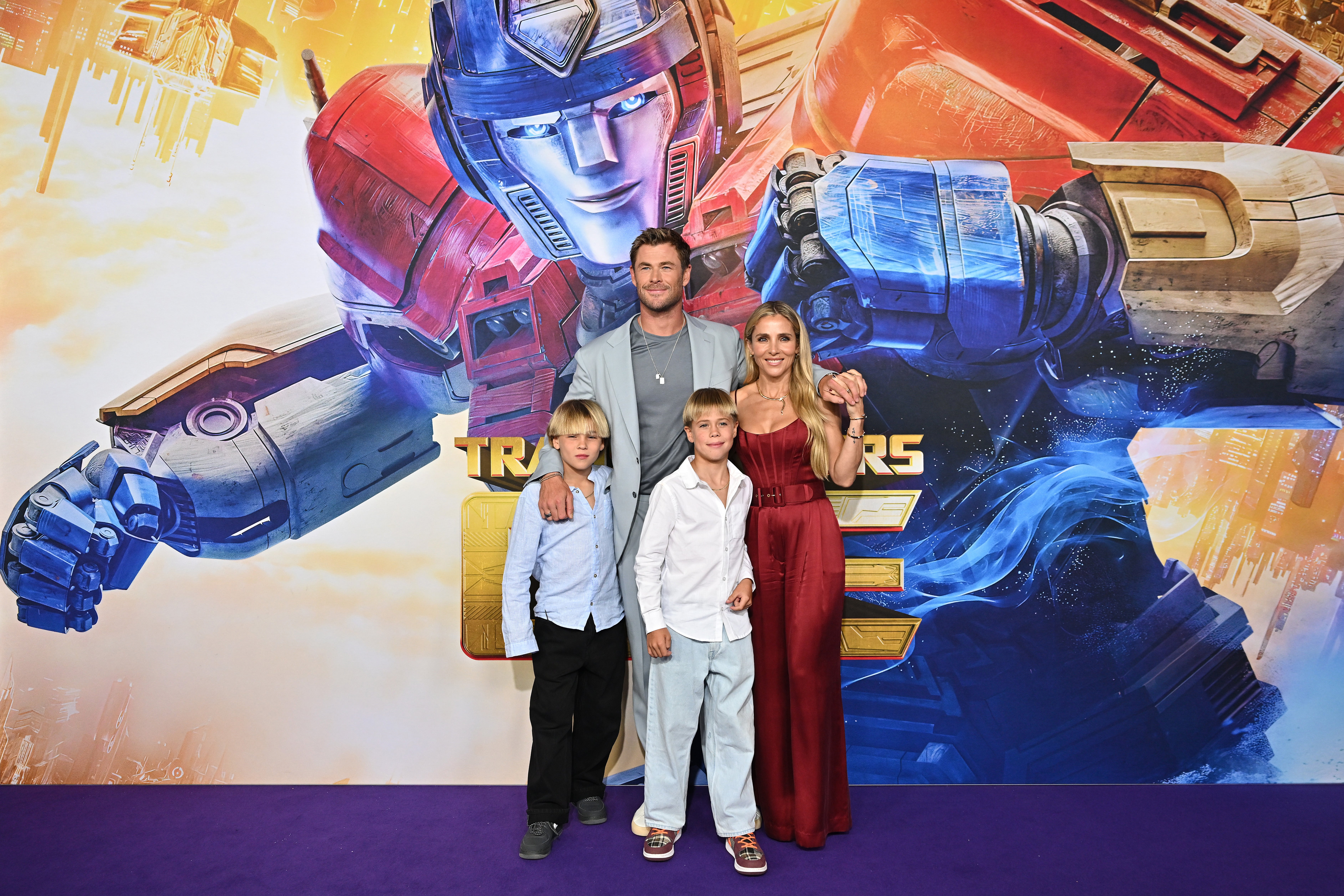 Chris Hemsworth and Elsa Pataky with their sons Tristan and Sasha