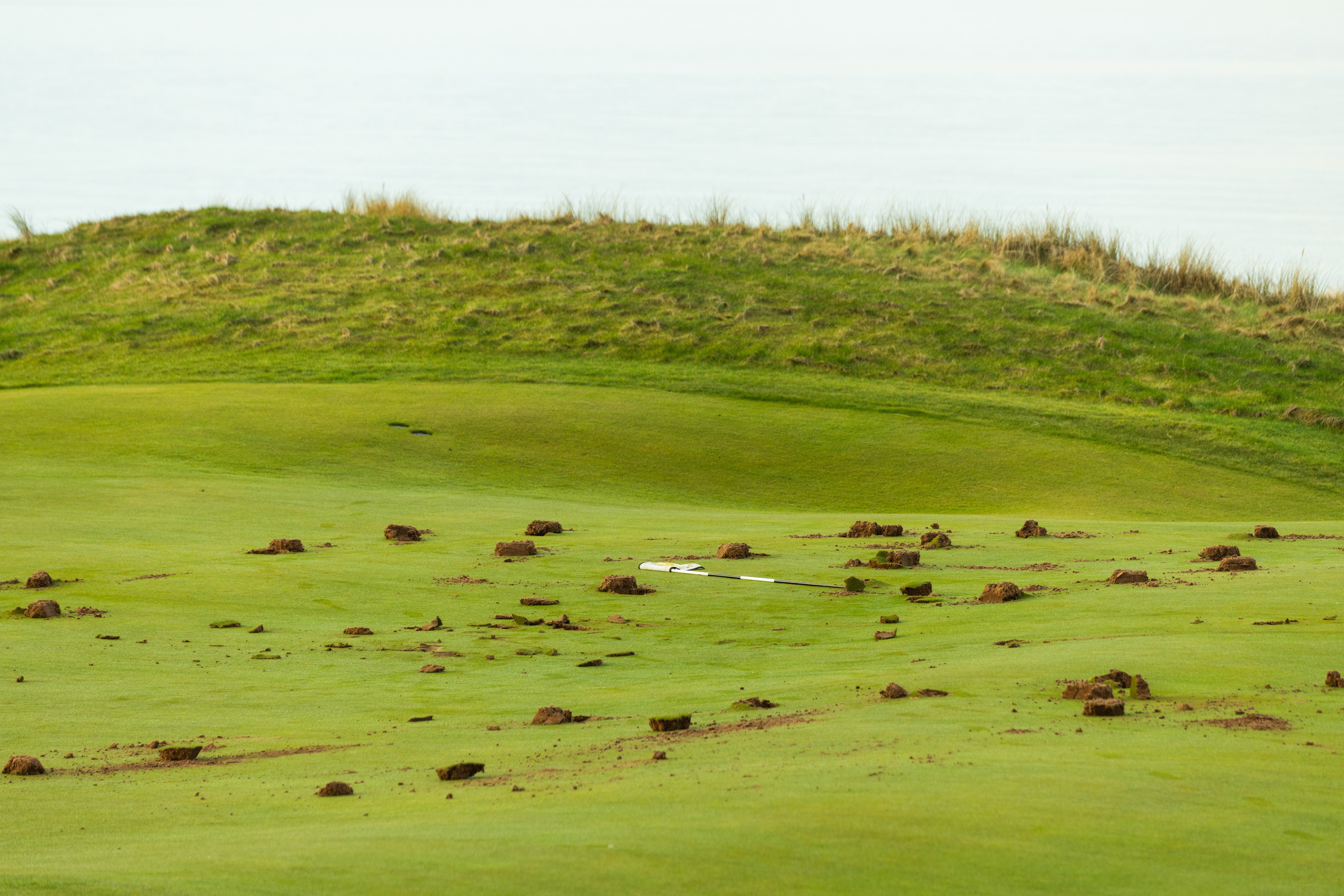 The indictment, provided by the Scottish courts' service on Friday, stated that the seven accused ‘did maliciously dig up turf on the golf courses’, sprayed weedkiller on the fairways and greens, and painted ‘political and offensive slogans on the grass’