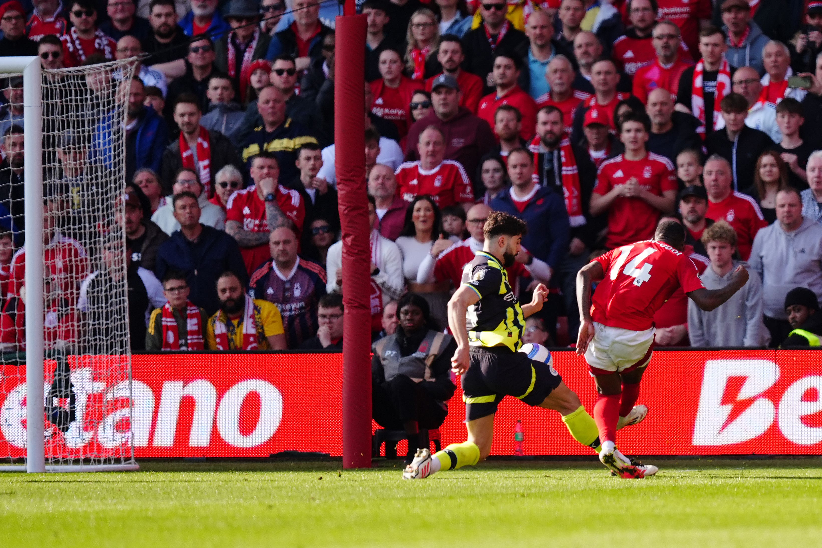 Callum Hudson-Odoi ha guadagnato Nottingham Forest una famosa vittoria (Mike Egerton/PA)