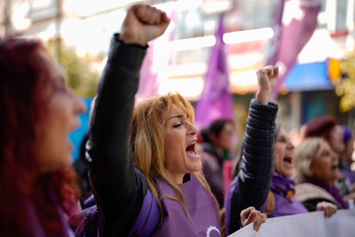Protests on International Women’s Day in Turkey demand protection from domestic violence