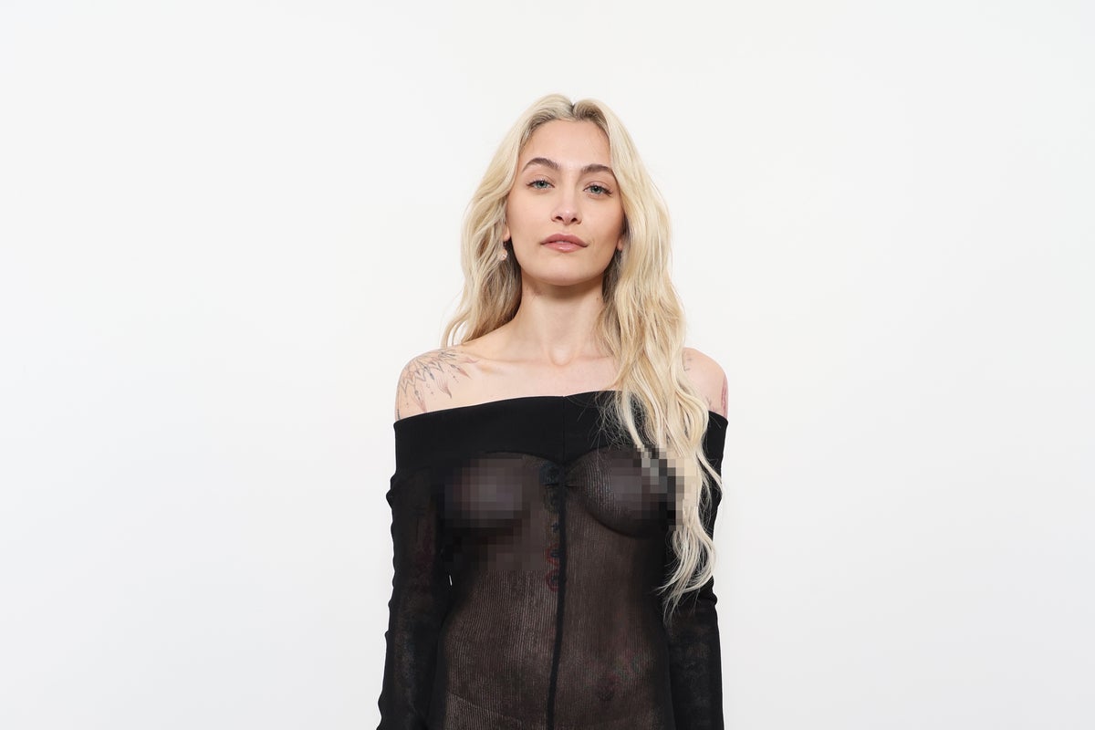 paris jackson sheer black dress Paris Jackson claps back at critics of her sheer dress at Paris Fashion Week