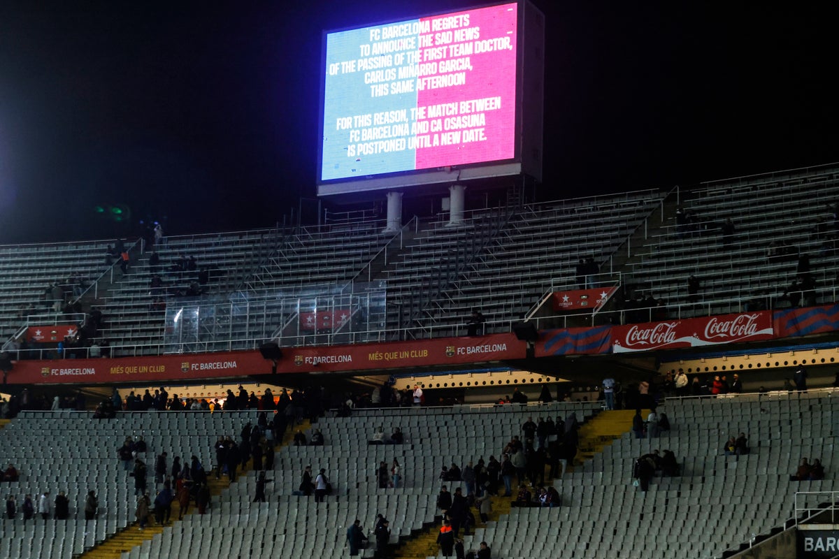 Barcelona president Joan Laporta responds after team doctor’s sudden death
