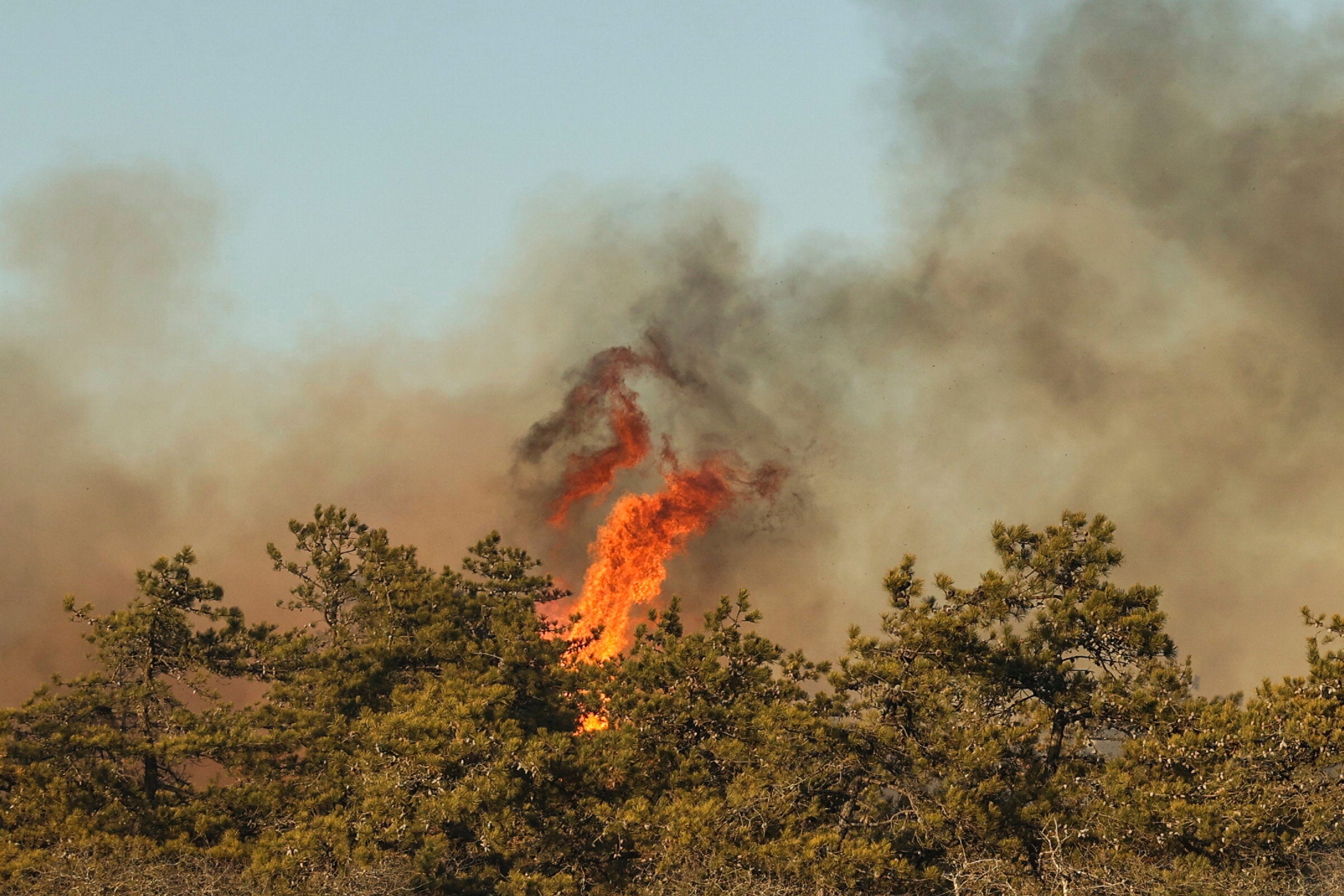 New York Governor Kathy Hochul declared a state of emergency on March 8 as several brush fires in Long Island prompted evacuations and road closures