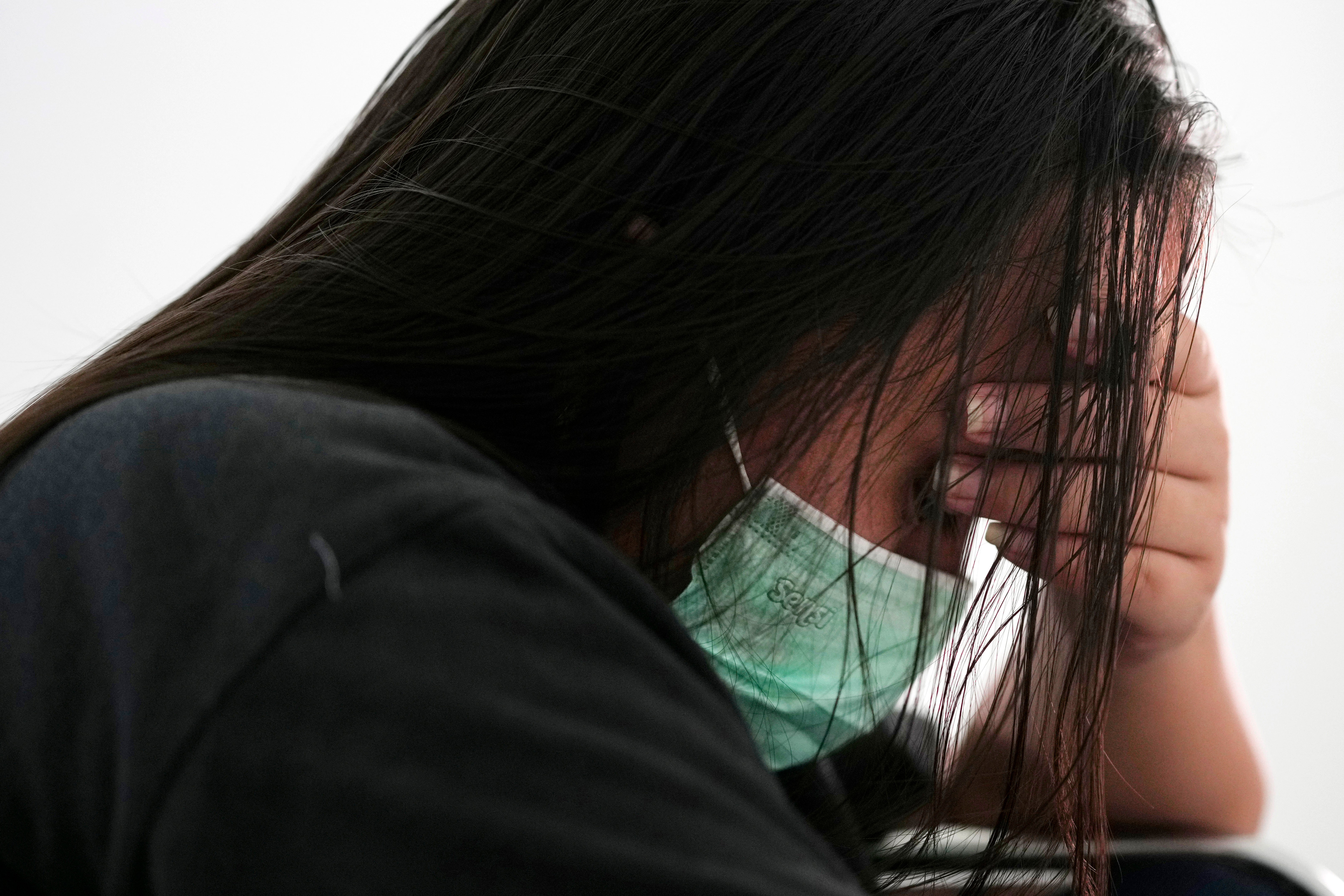 A woman rescued from a scam centre in Myanmar