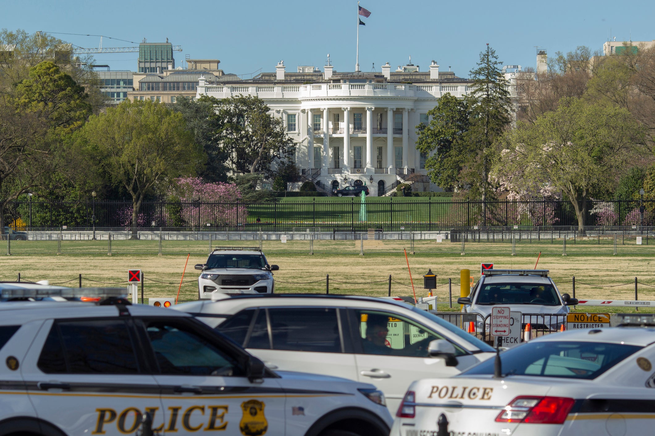 The man was shot near the West Wing of the White House