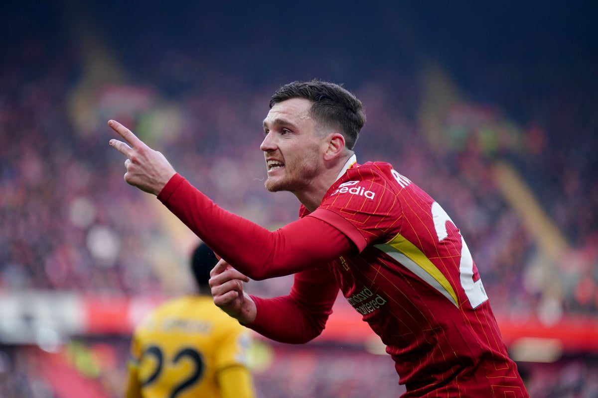 Andy Robertson responds to Liverpool links with Milos Kerkez