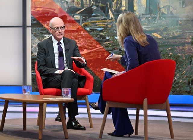 <p>Chancellor of the Duchy of Lancaster Pat McFadden appearing on the Sunday with Laura Kuenssberg show</p>