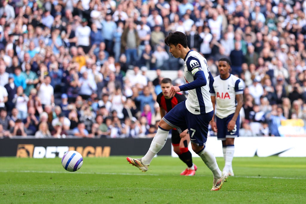 Son Heung Min salvaged a point for Spurs against Bournemouth