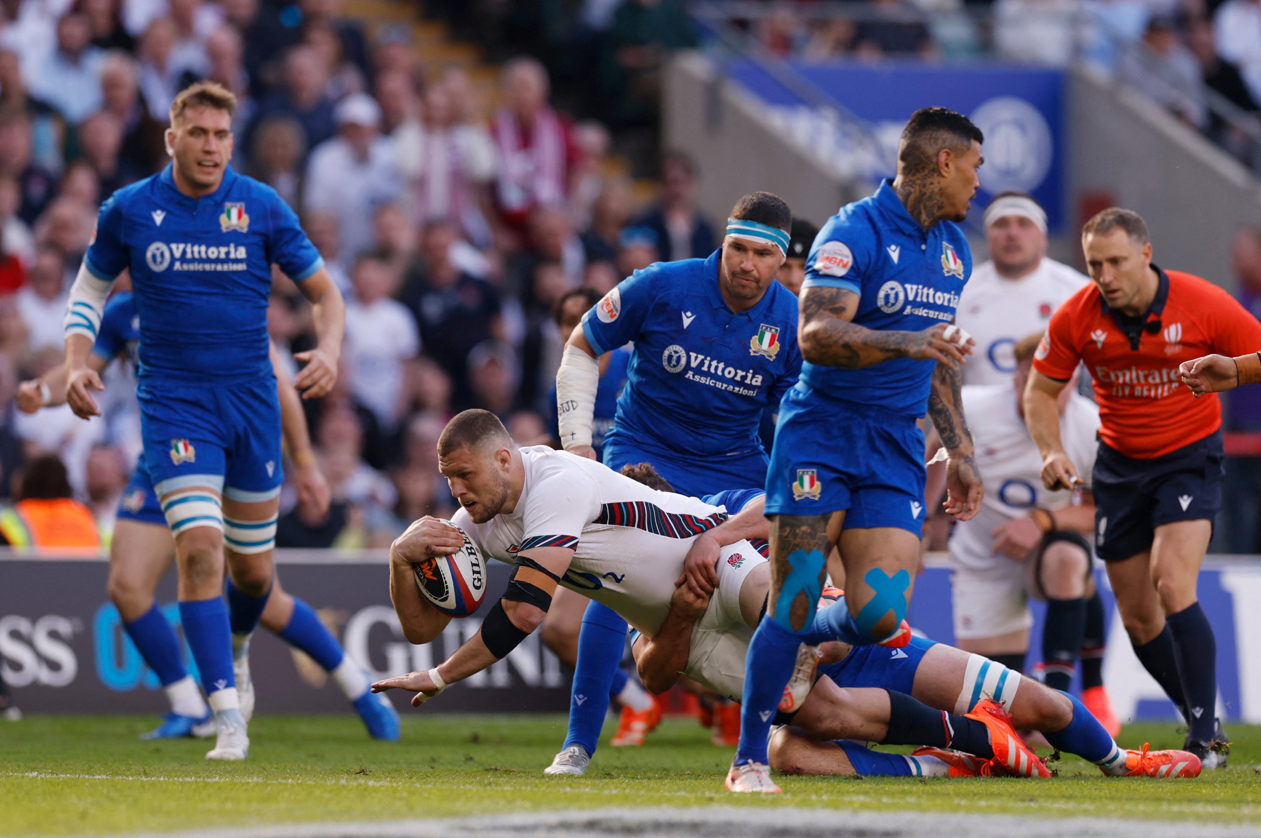 Tom Willis scored England’s opening try