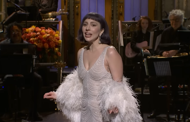 <p>Lady Gaga on 'SNL'</p>