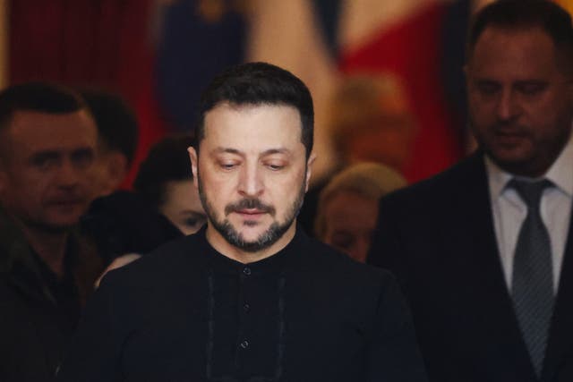 Ukrainian President Volodymyr Zelensky (PA)