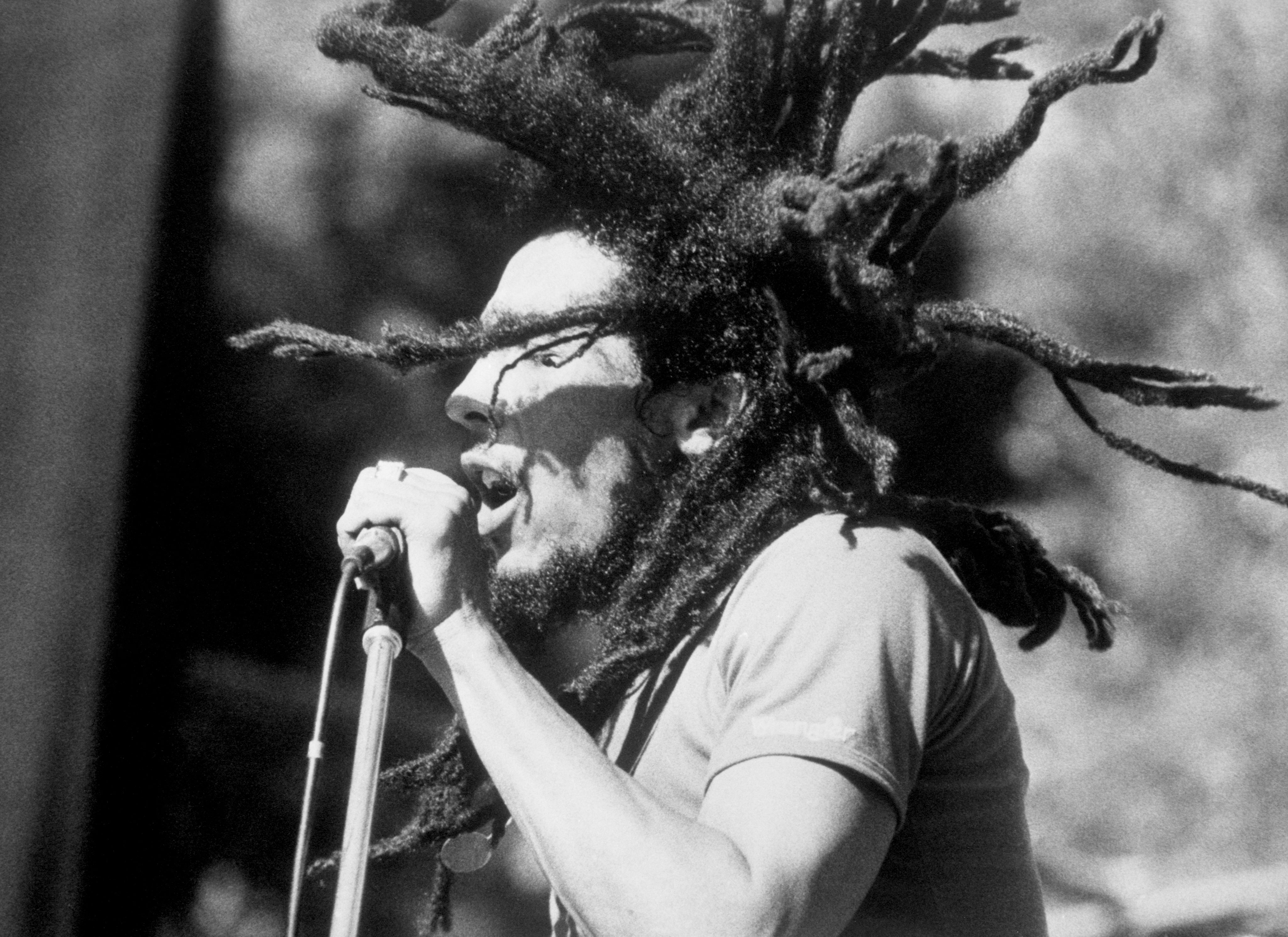 Jamaican Reggae singer Bob Marley on stage (Archive/PA)