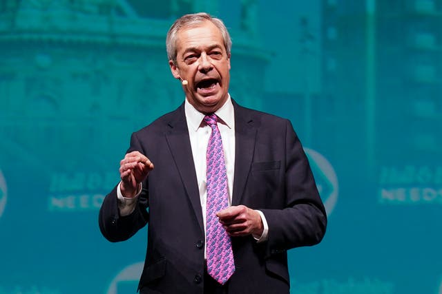 <p>Nigel Farage has accused Reform MP Rupert Lowe of shoving a minister in the House of Commons</p>